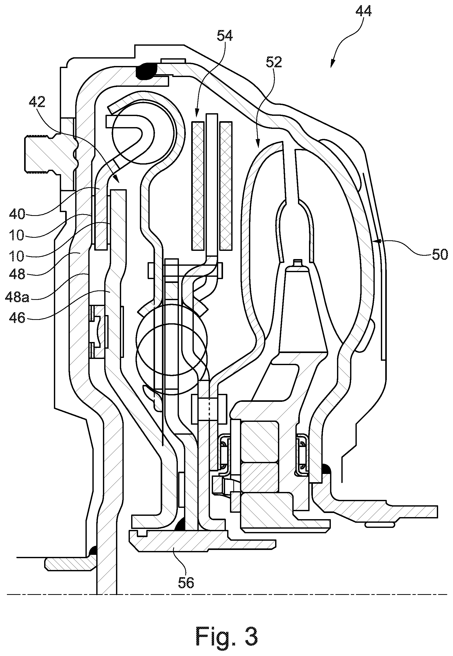 Patent US12366275 Figure 3 – Method for forming a double layer wet friction material with cellulose layer
