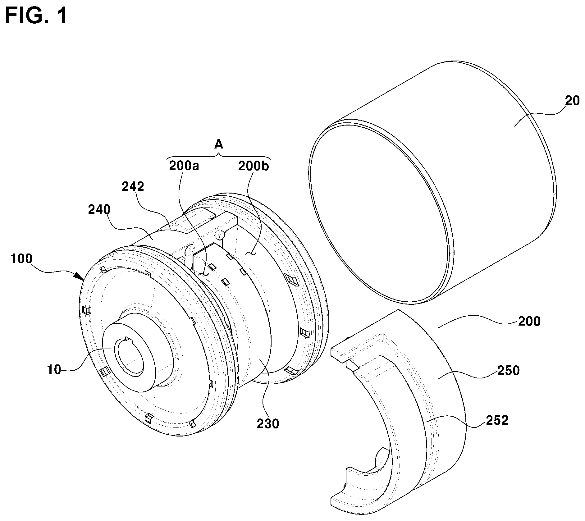 Patent US12366278 Figure 1 – Fluid mount device for vehicle