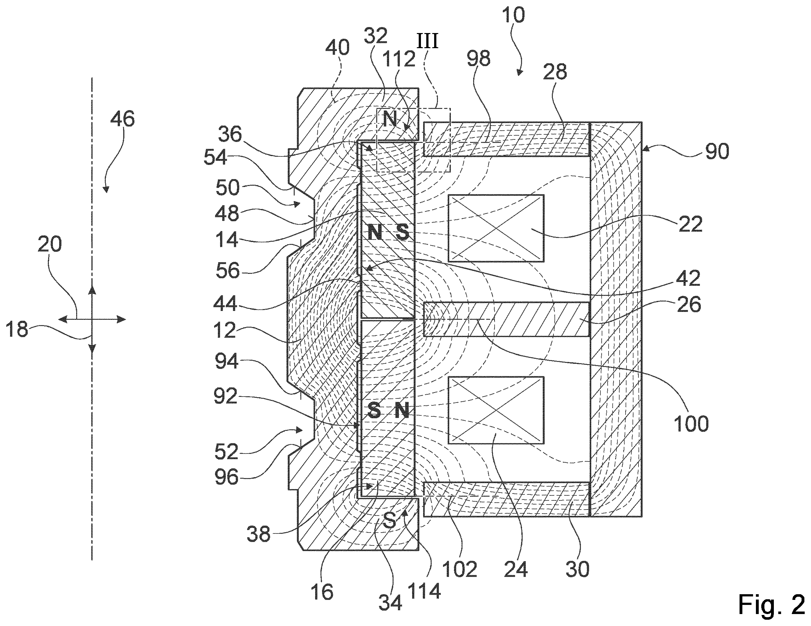 Patent US12366280 Figure 2 – Actuator device for actively reducing, damping and/or absorbing vibrations