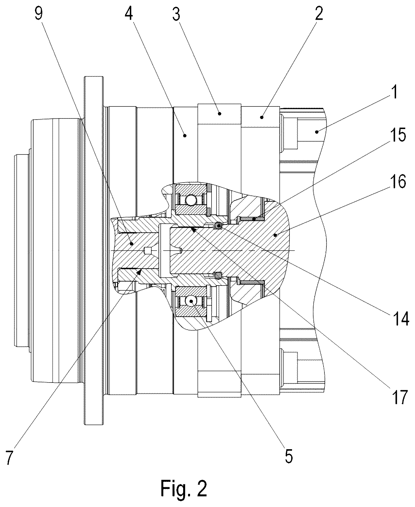 Patent US12366282 Figure 2 – Gear motor including an electric motor and a gearbox