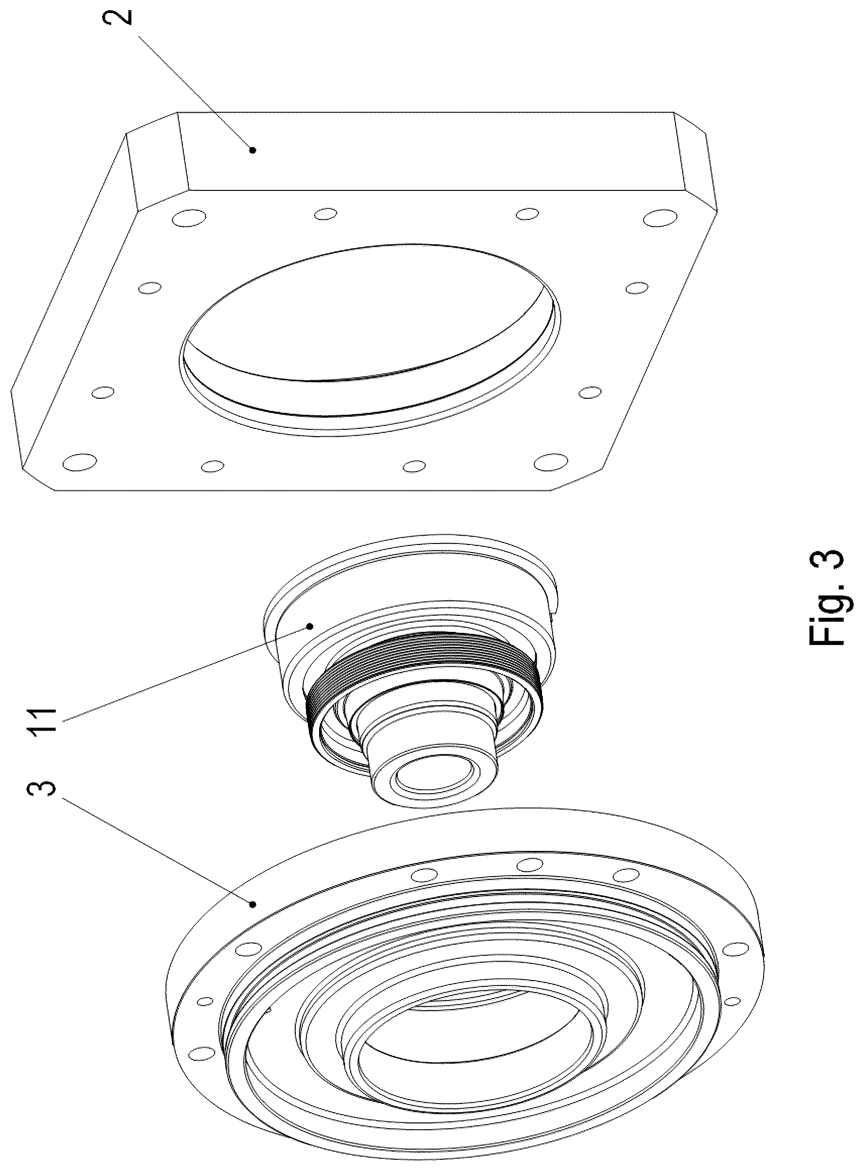 Patent US12366282 Figure 3 – Gear motor including an electric motor and a gearbox