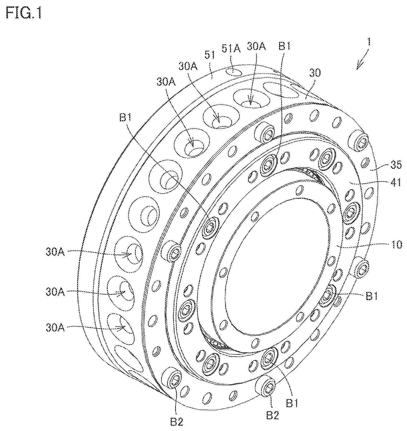 Patent US12366283 Figure 1 – Speed reducer