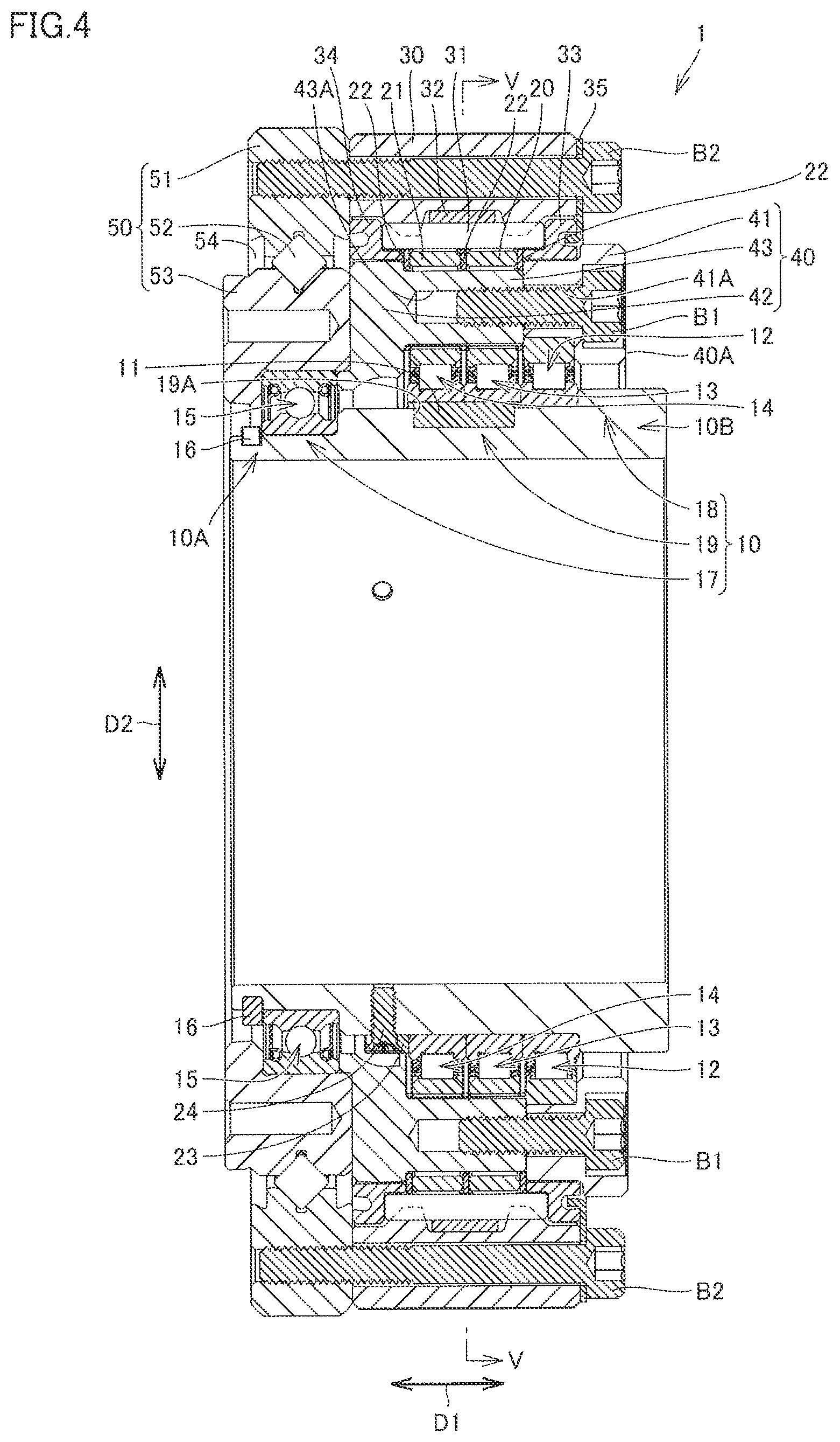 Patent US12366283 Figure 4 – Speed reducer
