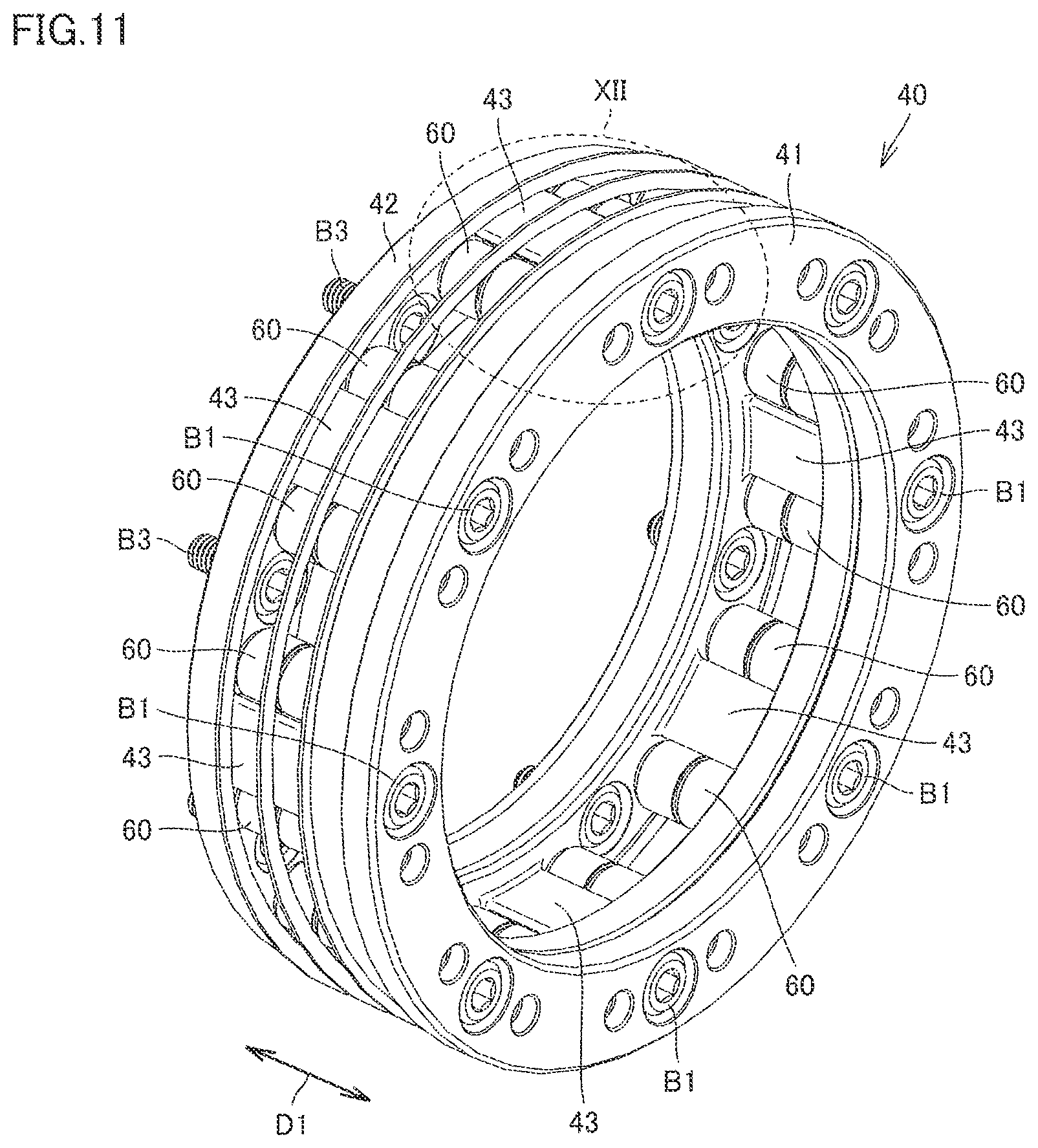 Patent US12366283 Figure 10 – Speed reducer