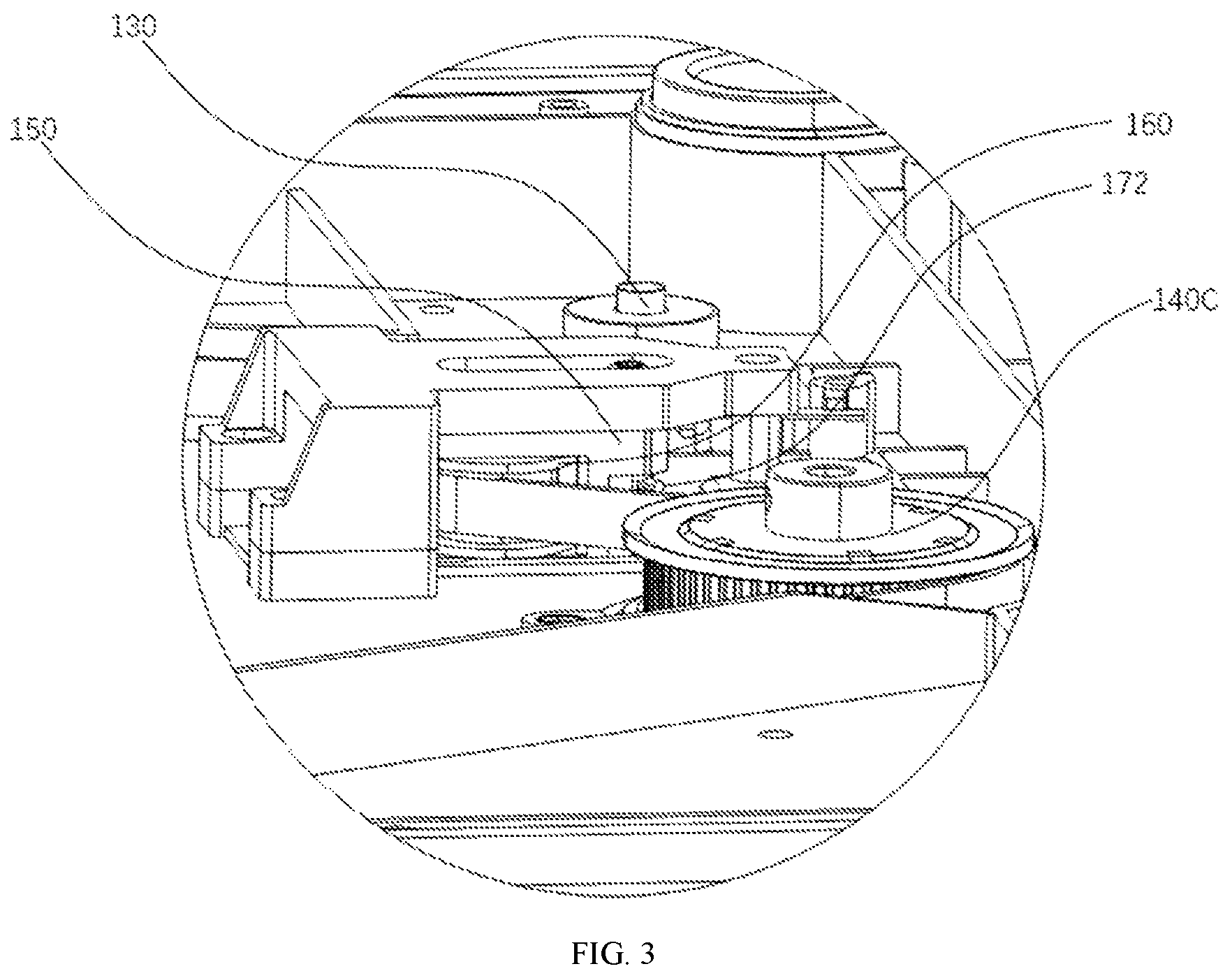 Patent US12366284 Figure 3 – Belt tensioning mechanism for 3D printer and 3D printer