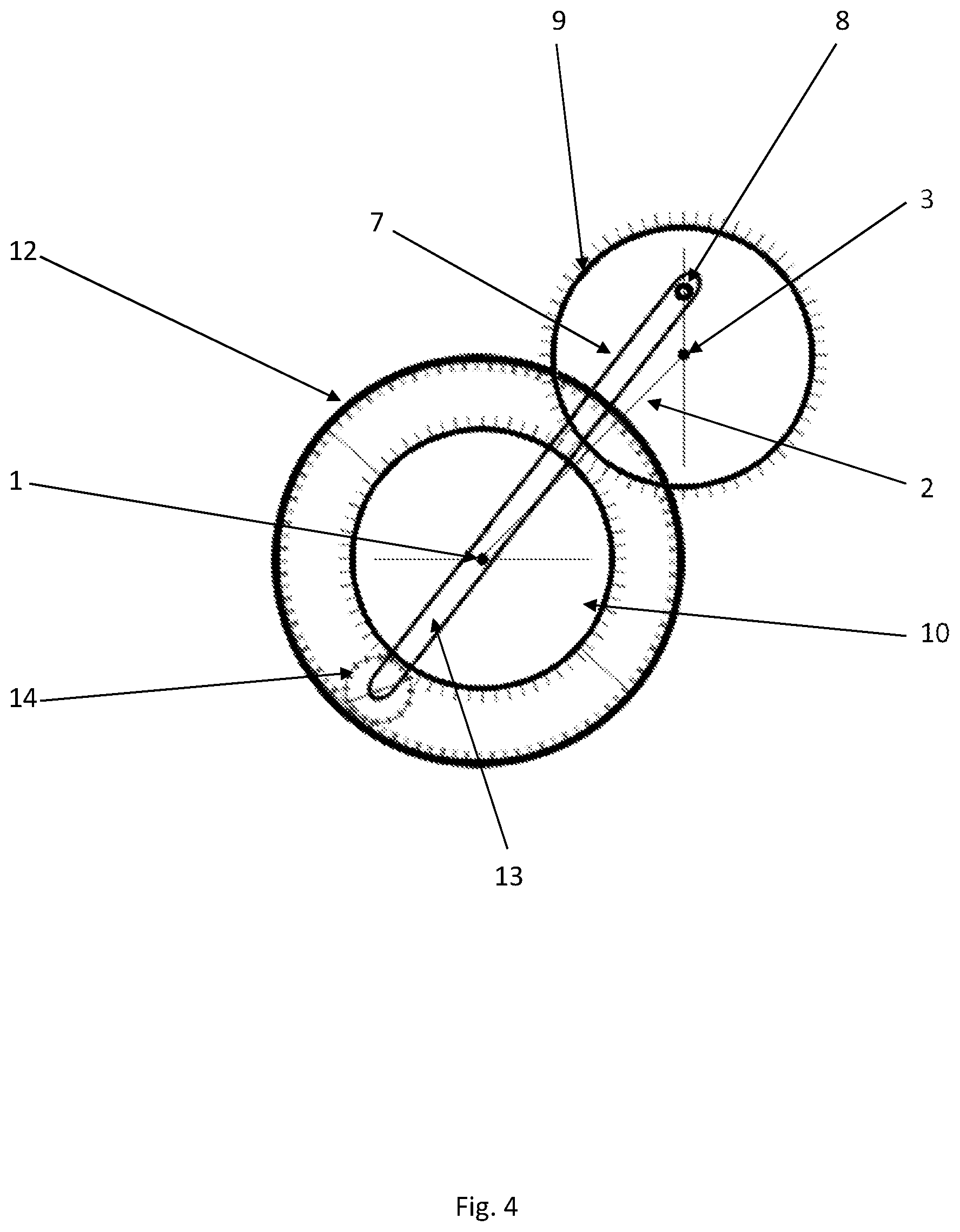 Patent US12366285 Figure 4 – Oscillation compensating method and device for a stepping wheel propulsion unit