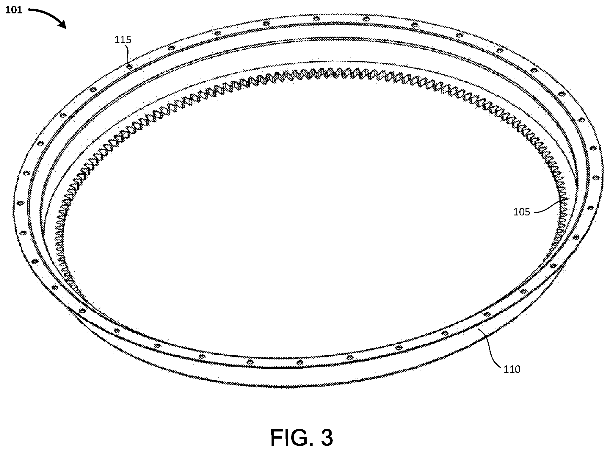 Patent US12366288 Figure 3 – Boltless unitary ring gear-flange body