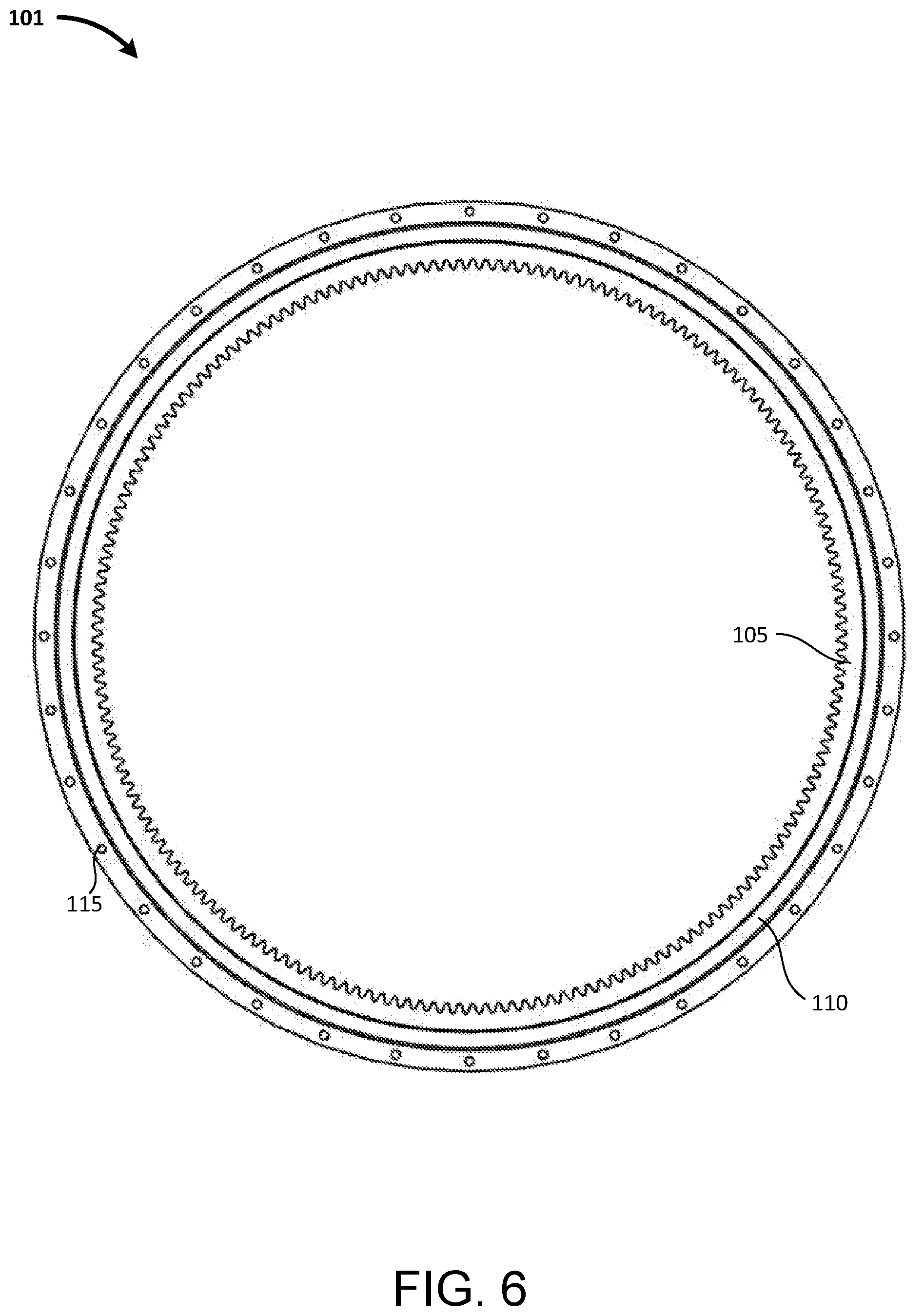 Patent US12366288 Figure 6 – Boltless unitary ring gear-flange body