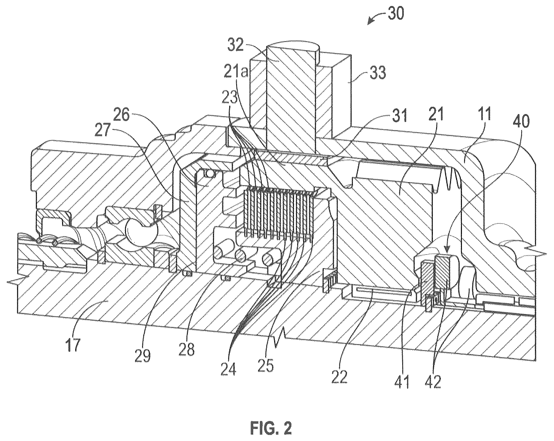 Patent US12366289 Figure 2 – Eddy current damper for power take-off gear rattle abatement