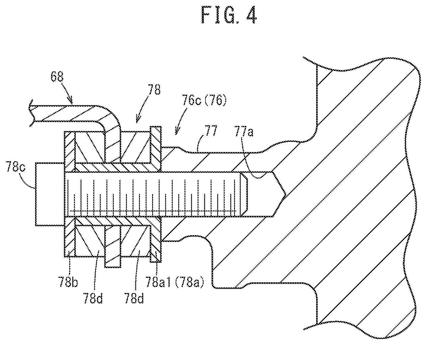 Patent US12366292 Figure 4 – Shift mechanism of outboard motor, and mount structure of shift mechanism