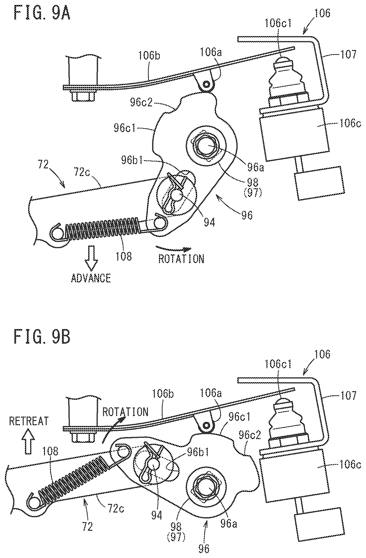 Patent US12366292 Figure 9 – Shift mechanism of outboard motor, and mount structure of shift mechanism