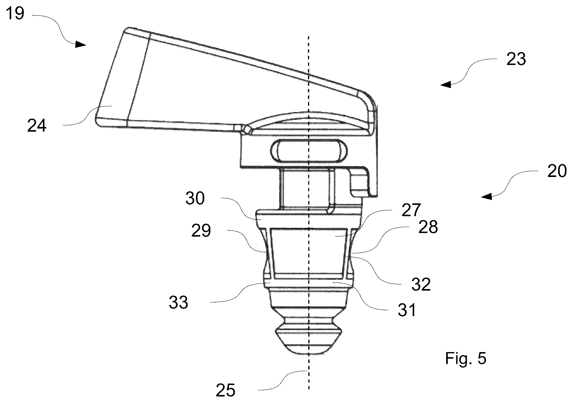 Patent US12366296 Figure 3 – Stopcock, plug for a stopcock, and method for producing a plug for a stopcock