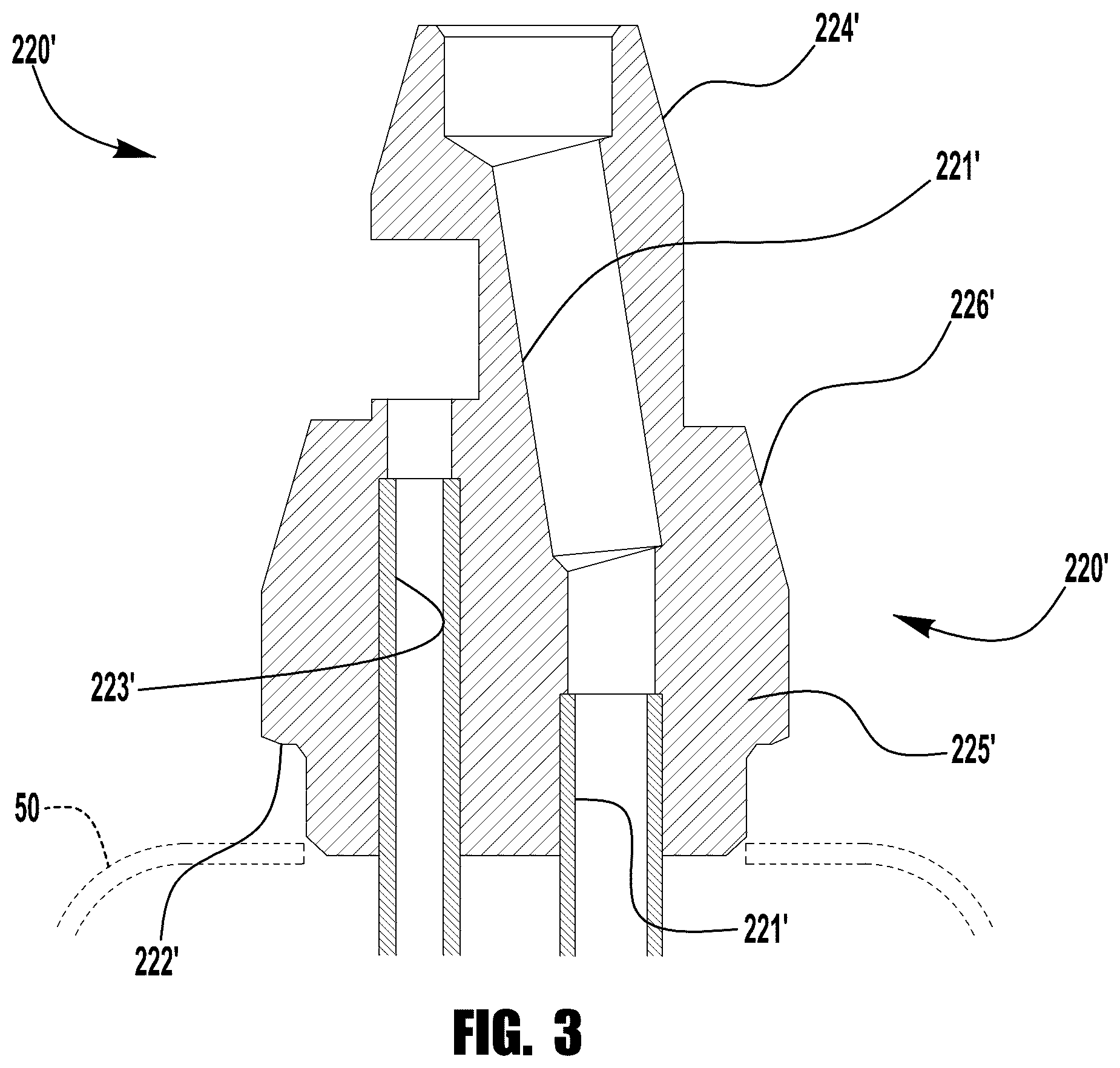 Patent US12366298 Figure 3 – Port connecting assemblies and arrangements