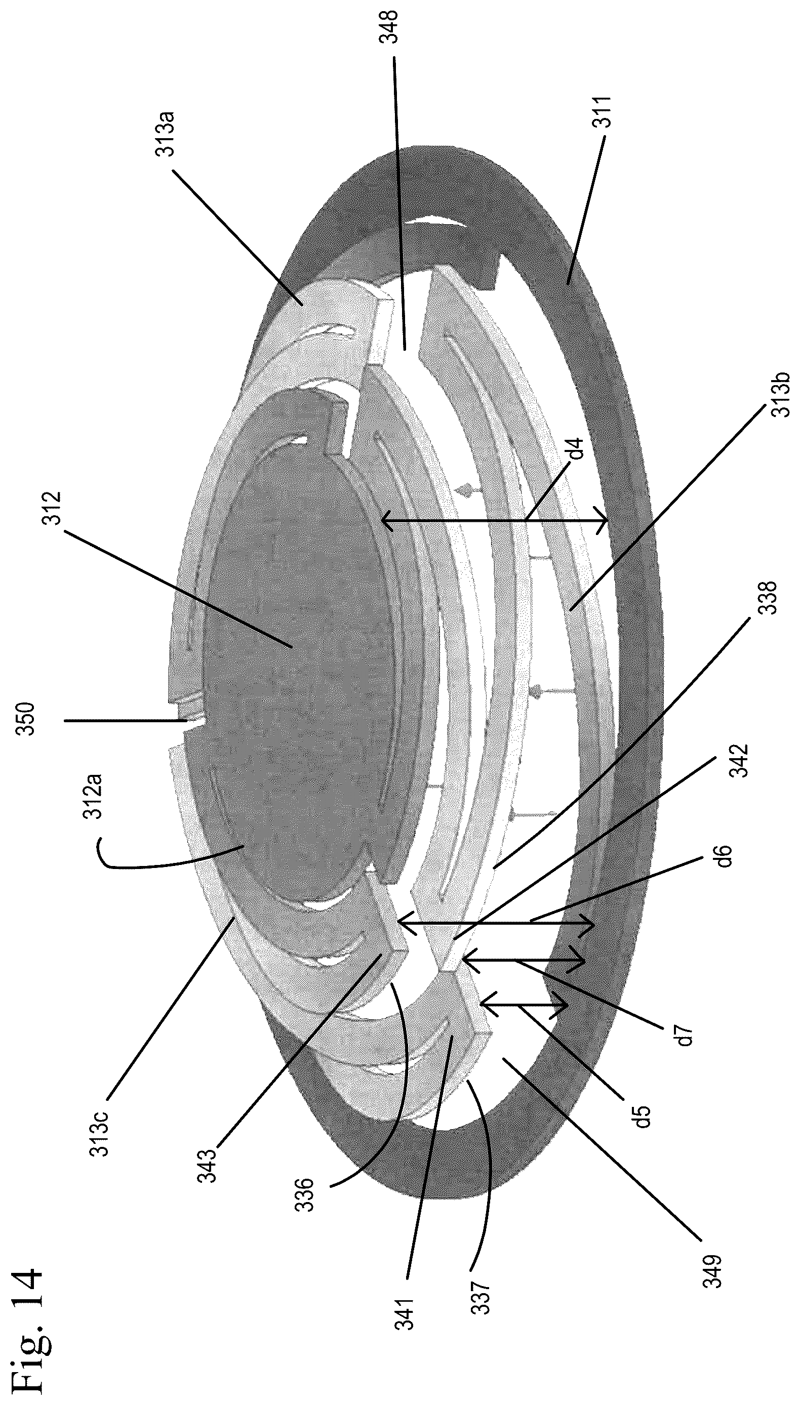 Patent US12366299 Figure 14 – Hydraulic check valve utilizing an ortho-planar spring