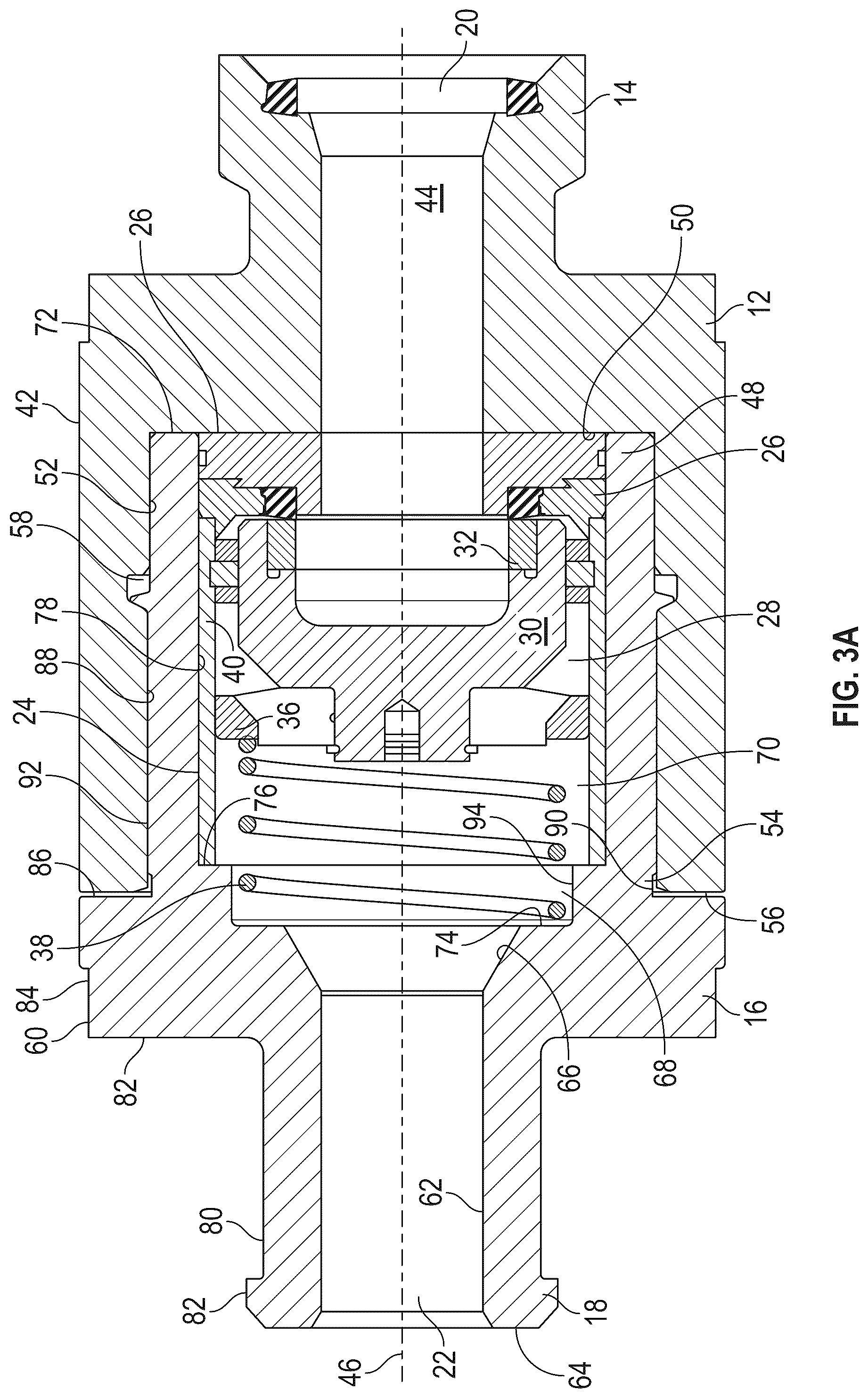 Patent US12366301 Figure 3 – Check valve for high-pressure fluids, including abrasives laden fluids