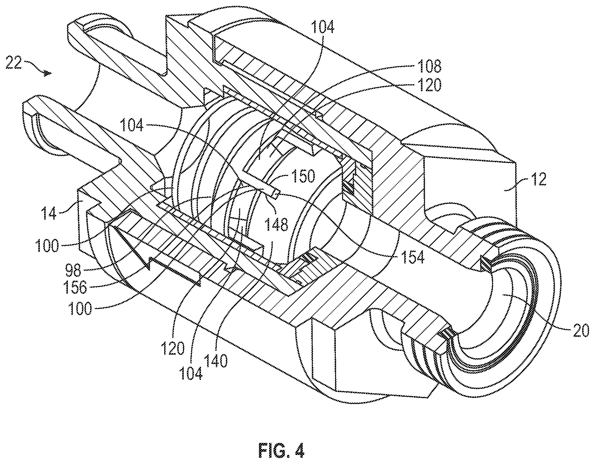 Patent US12366301 Figure 5 – Check valve for high-pressure fluids, including abrasives laden fluids