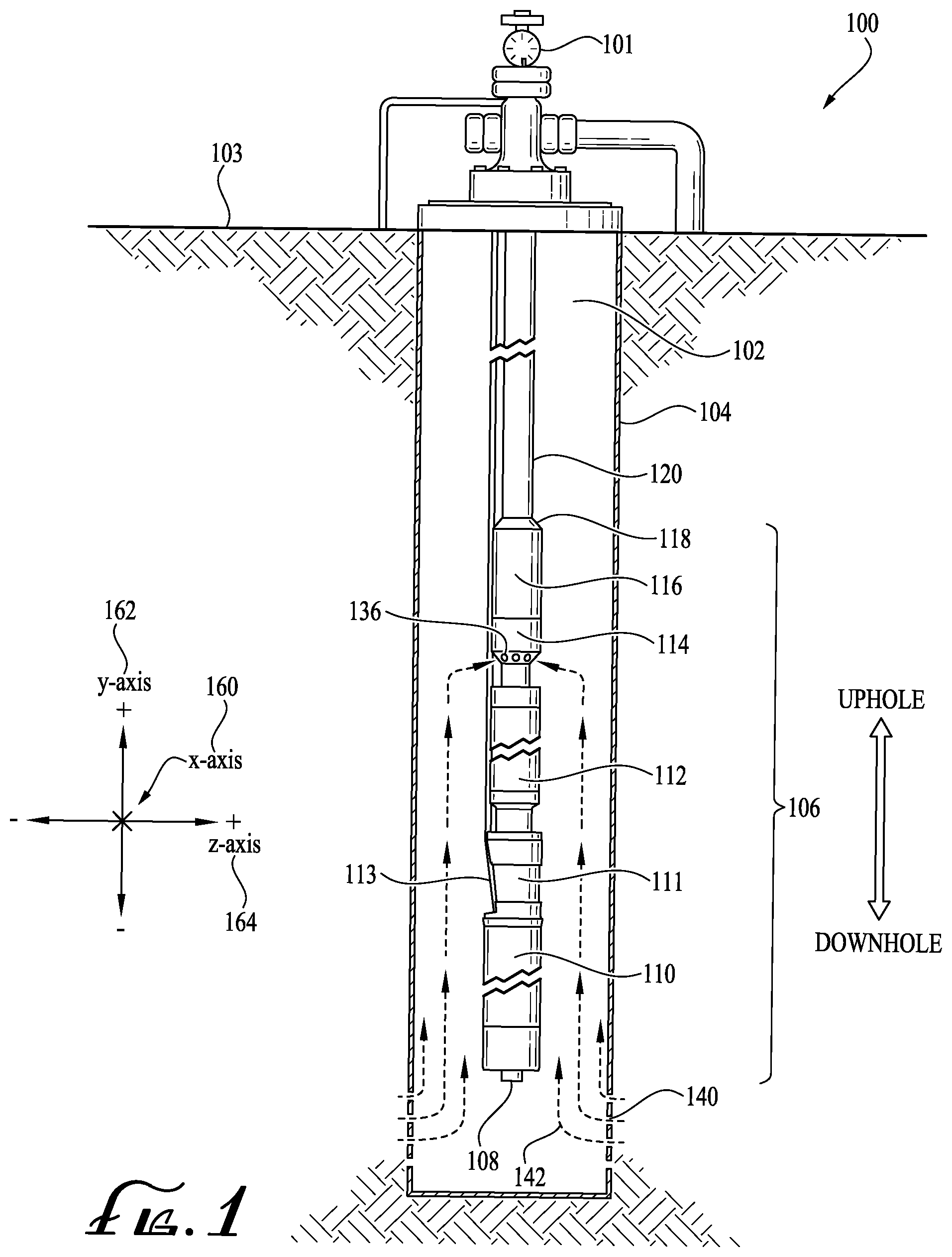Patent US12366303 Figure 1 – Check valve adapter for electrical submersible pumps