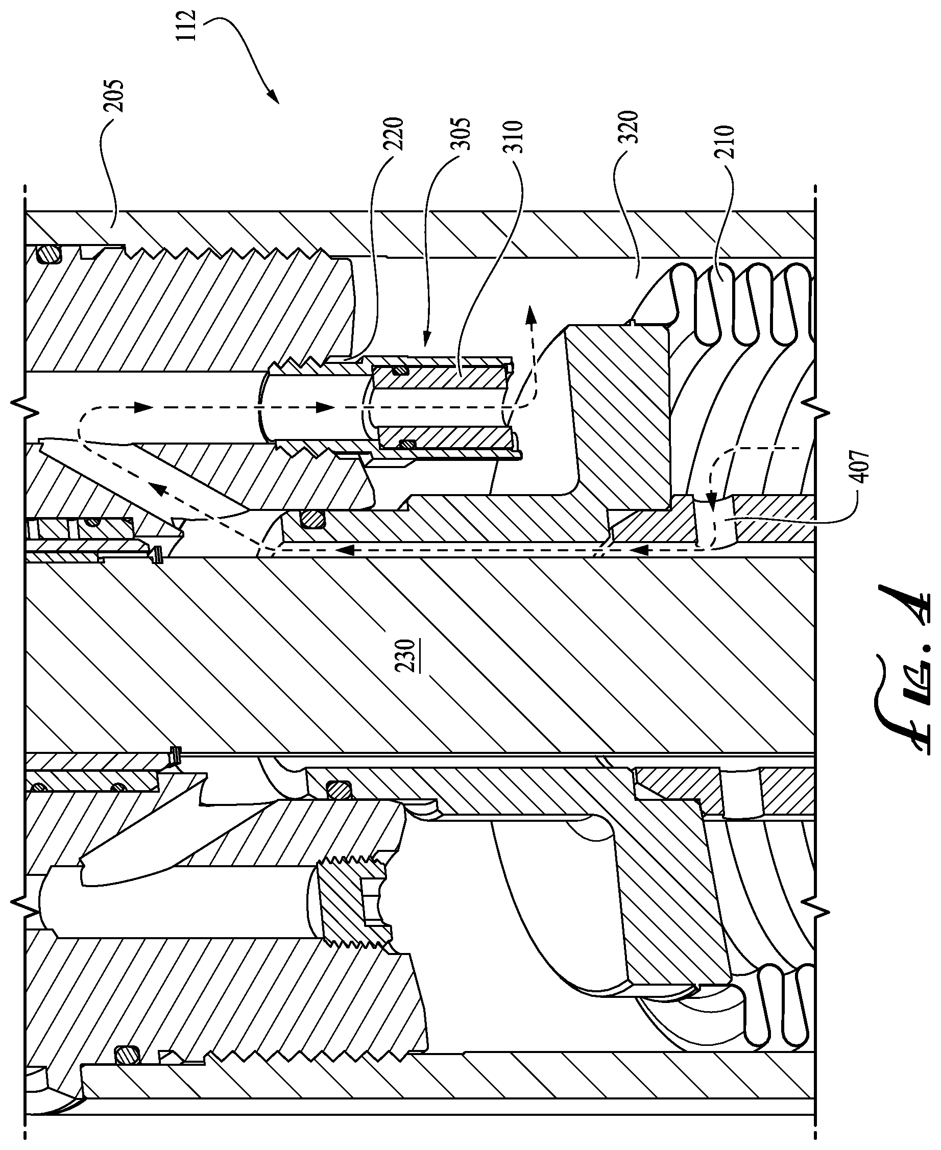 Patent US12366303 Figure 4 – Check valve adapter for electrical submersible pumps