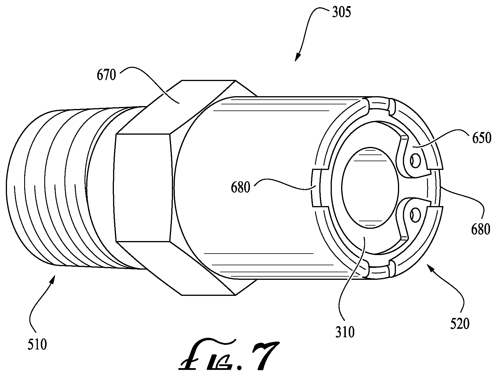 Patent US12366303 Figure 6 – Check valve adapter for electrical submersible pumps