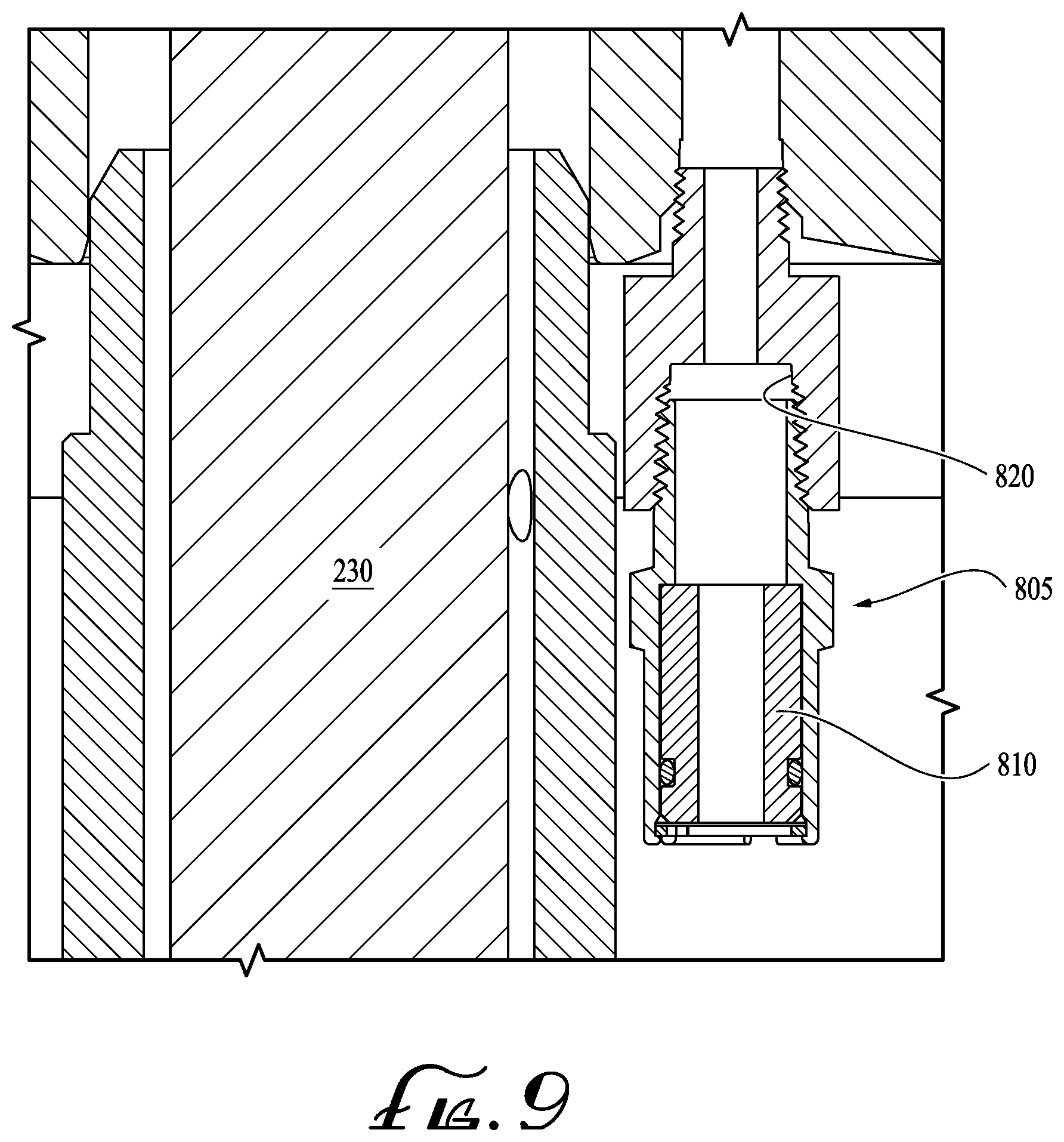 Patent US12366303 Figure 8 – Check valve adapter for electrical submersible pumps