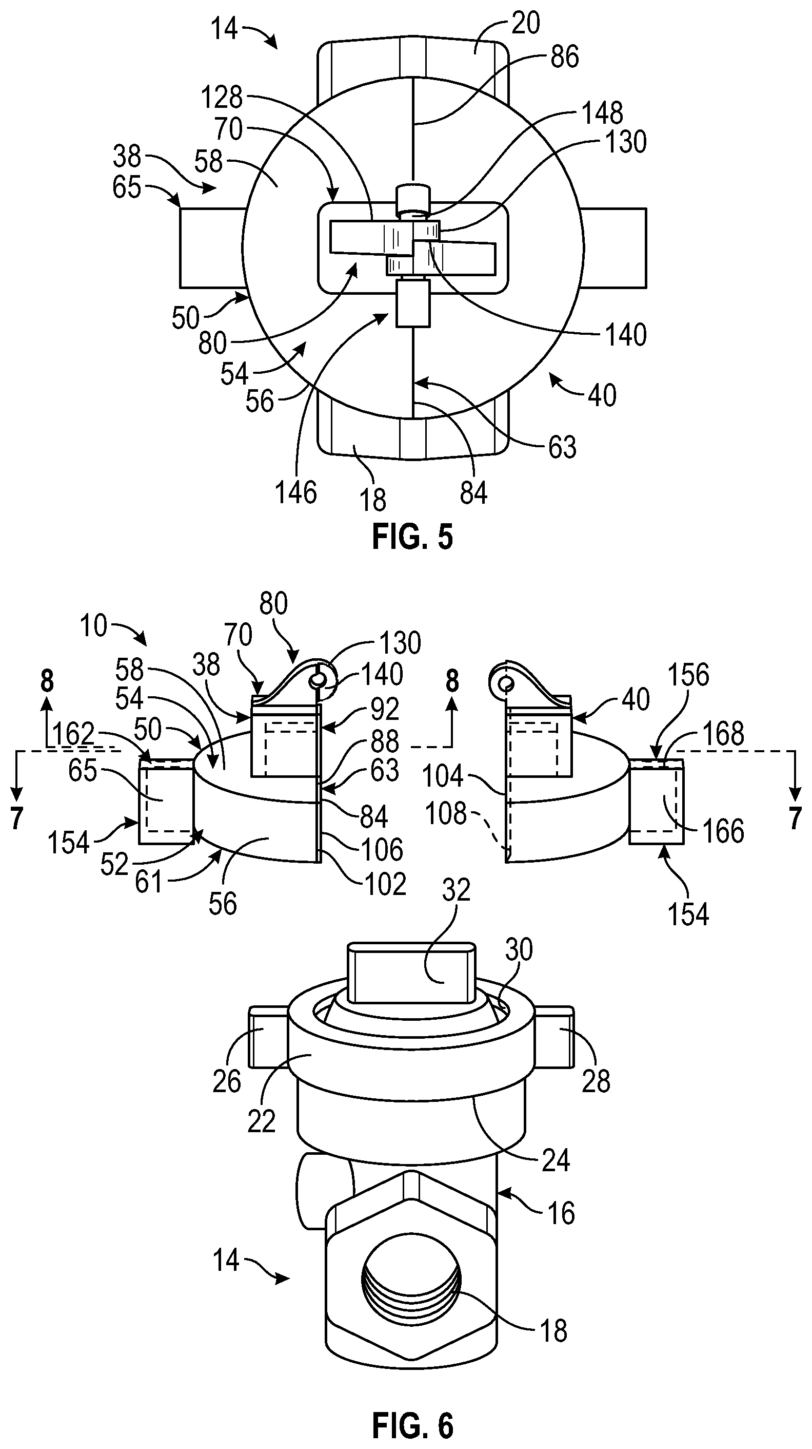 Patent US12366305 Figure 3 – Gas valve lock out device
