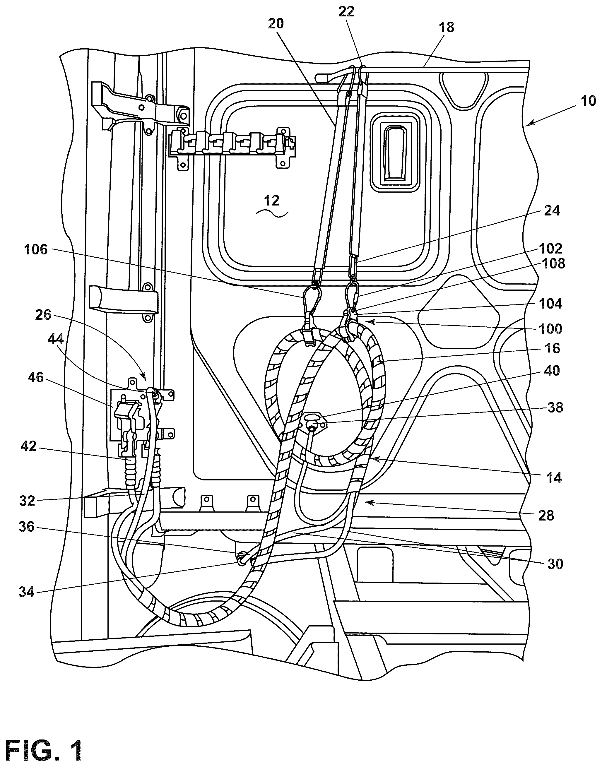 Patent US12366308 Figure 1 – Clamp assembly