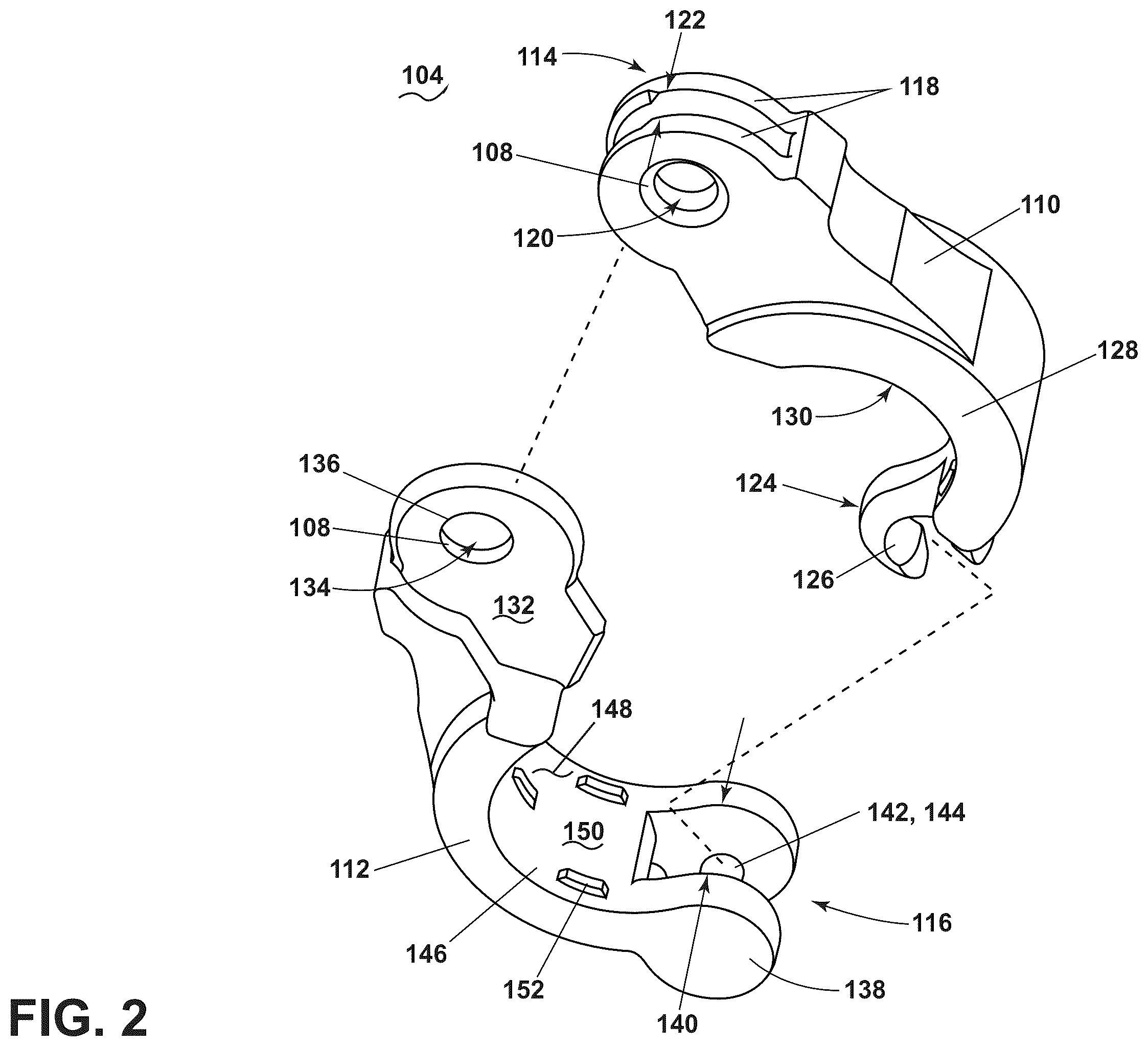 Patent US12366308 Figure 2 – Clamp assembly