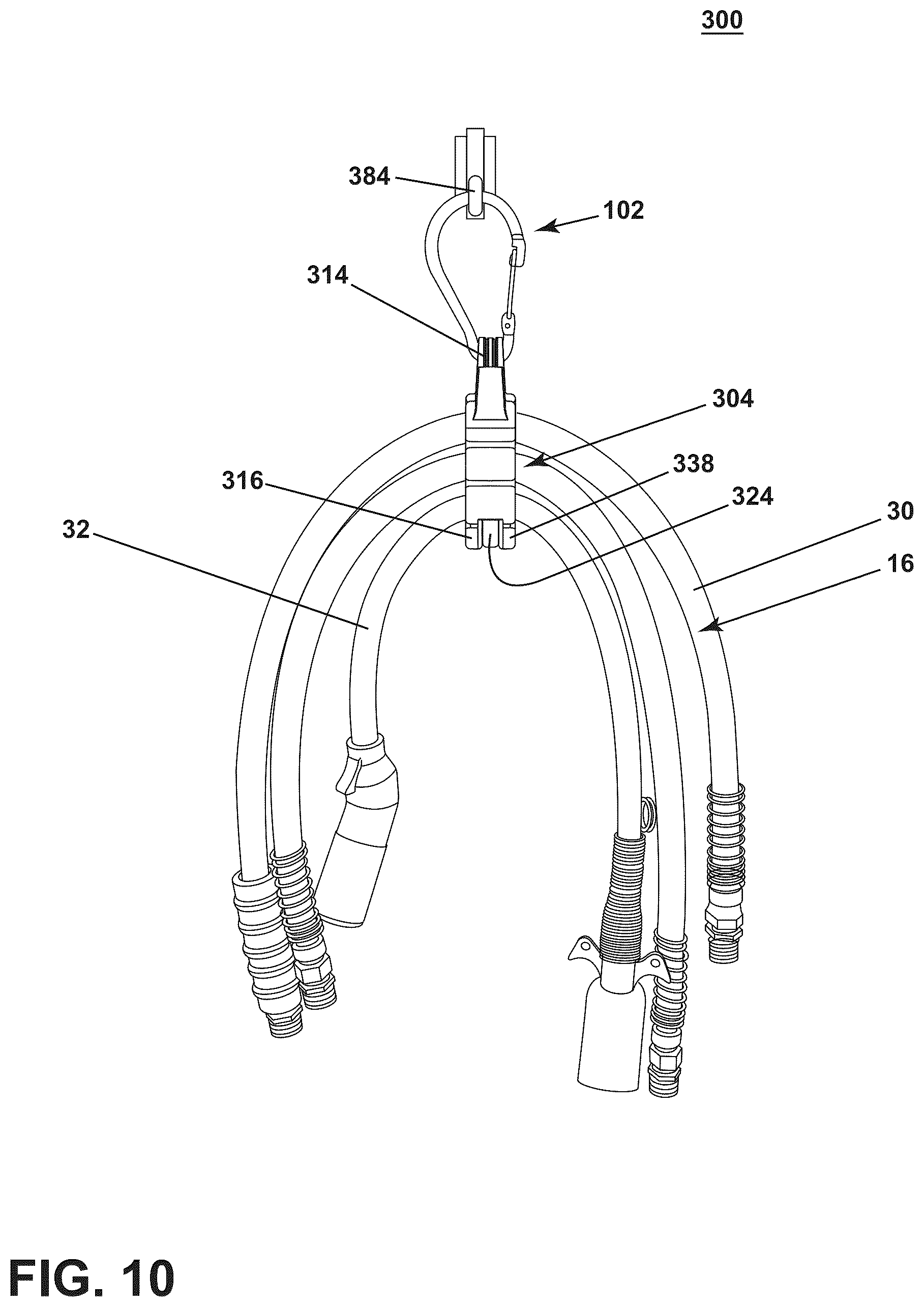 Patent US12366308 Figure 10 – Clamp assembly