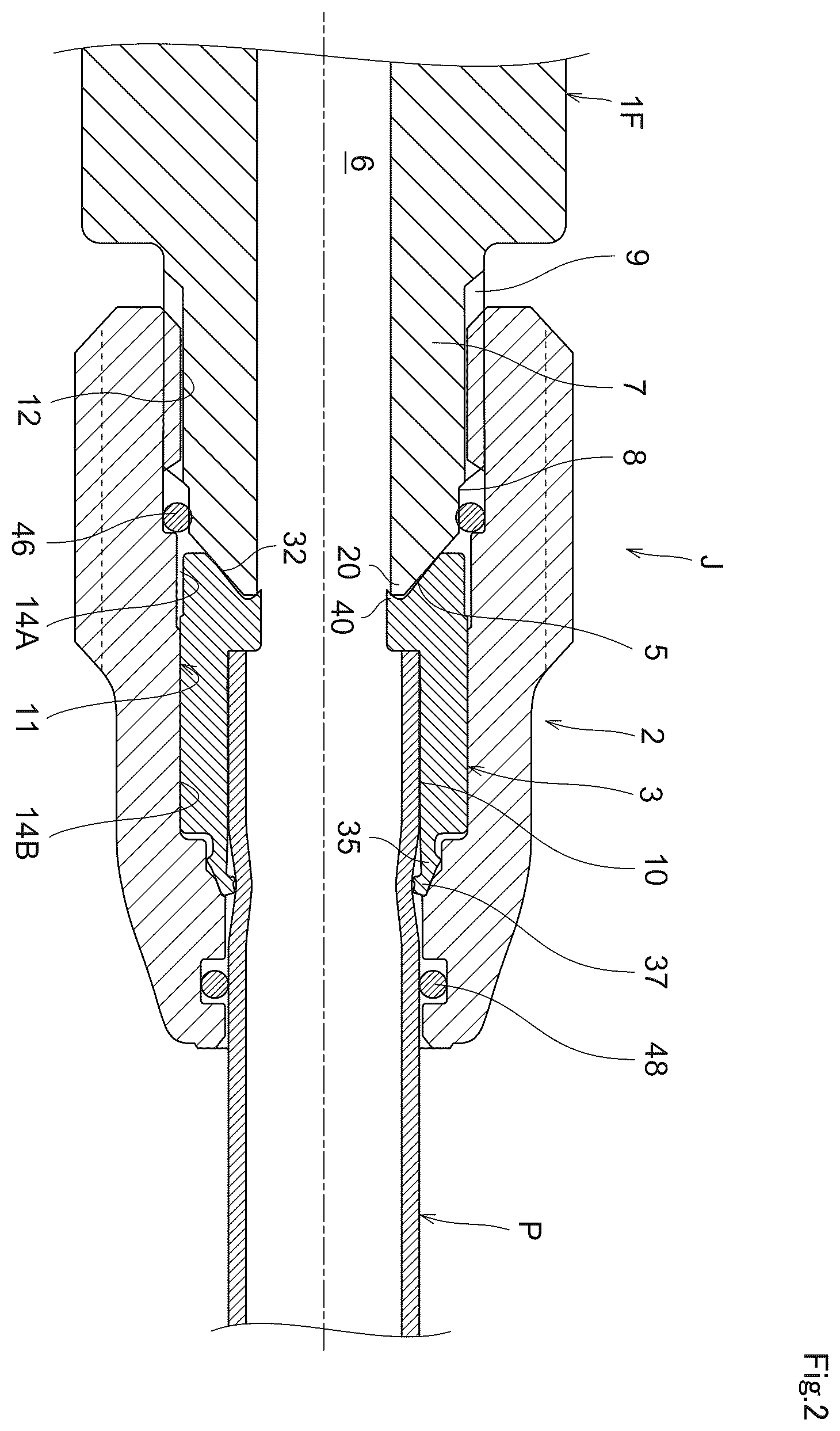 Patent US12366311 Figure 2 – Joint pipe