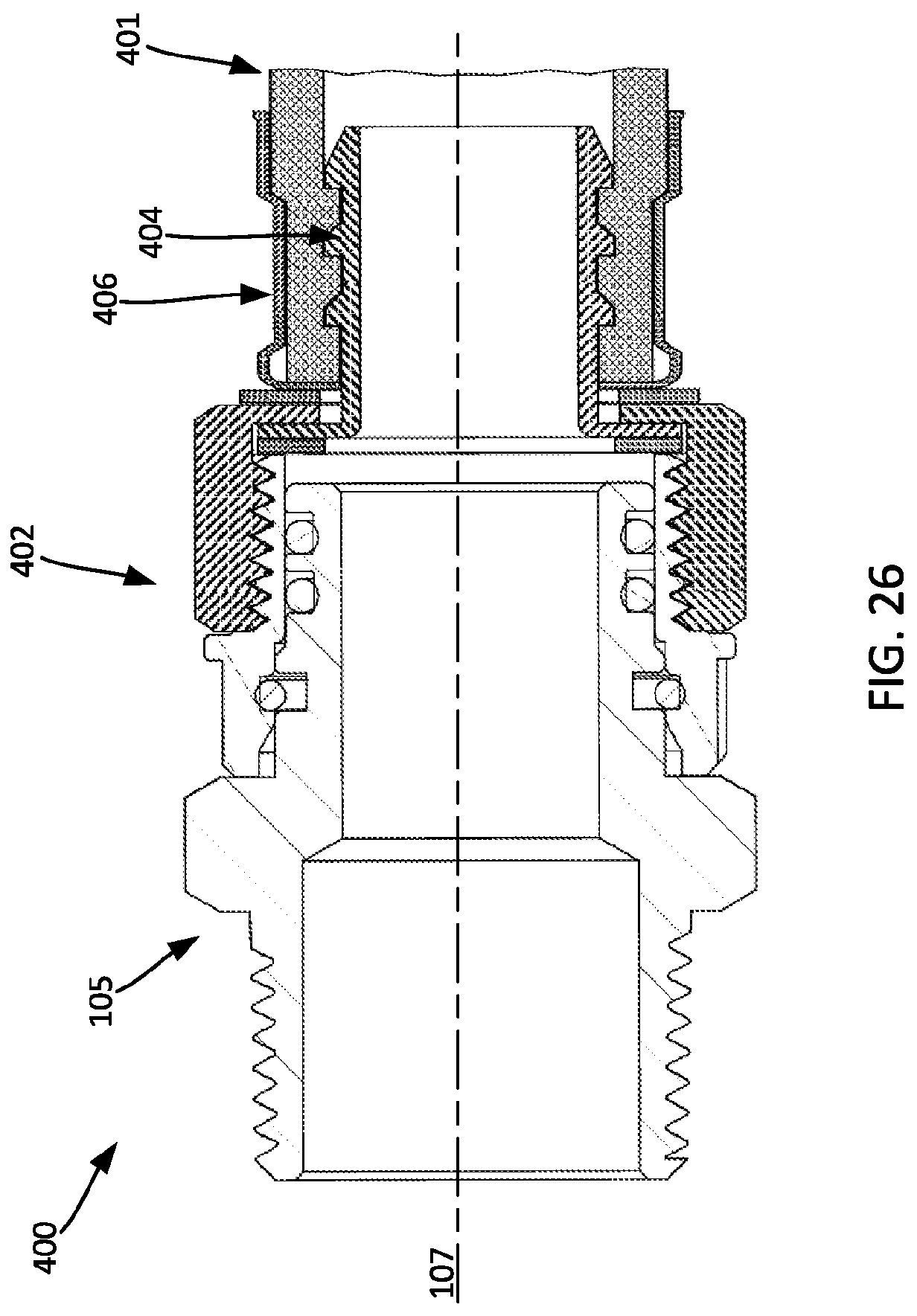 Patent US12366313 Figure 12 – Plumbing assembly with a swivel adapter and method of manufacturing the same