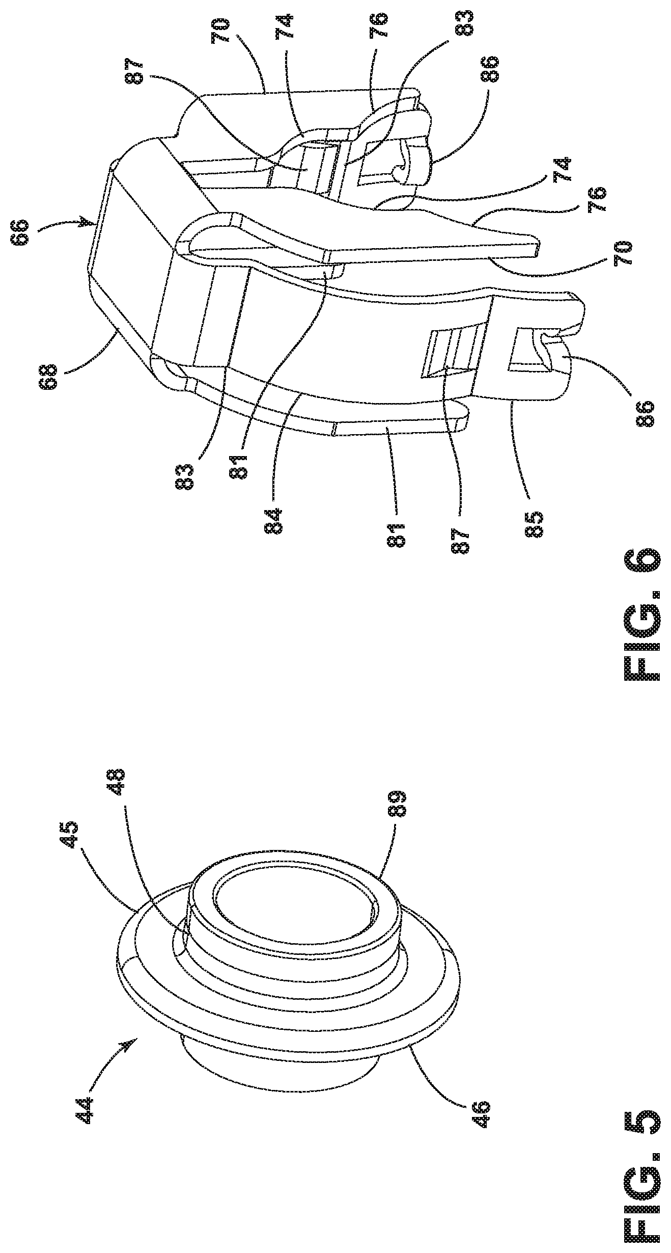 Patent US12366315 Figure 5 – Quick connector with seal retention by floating retaining ring