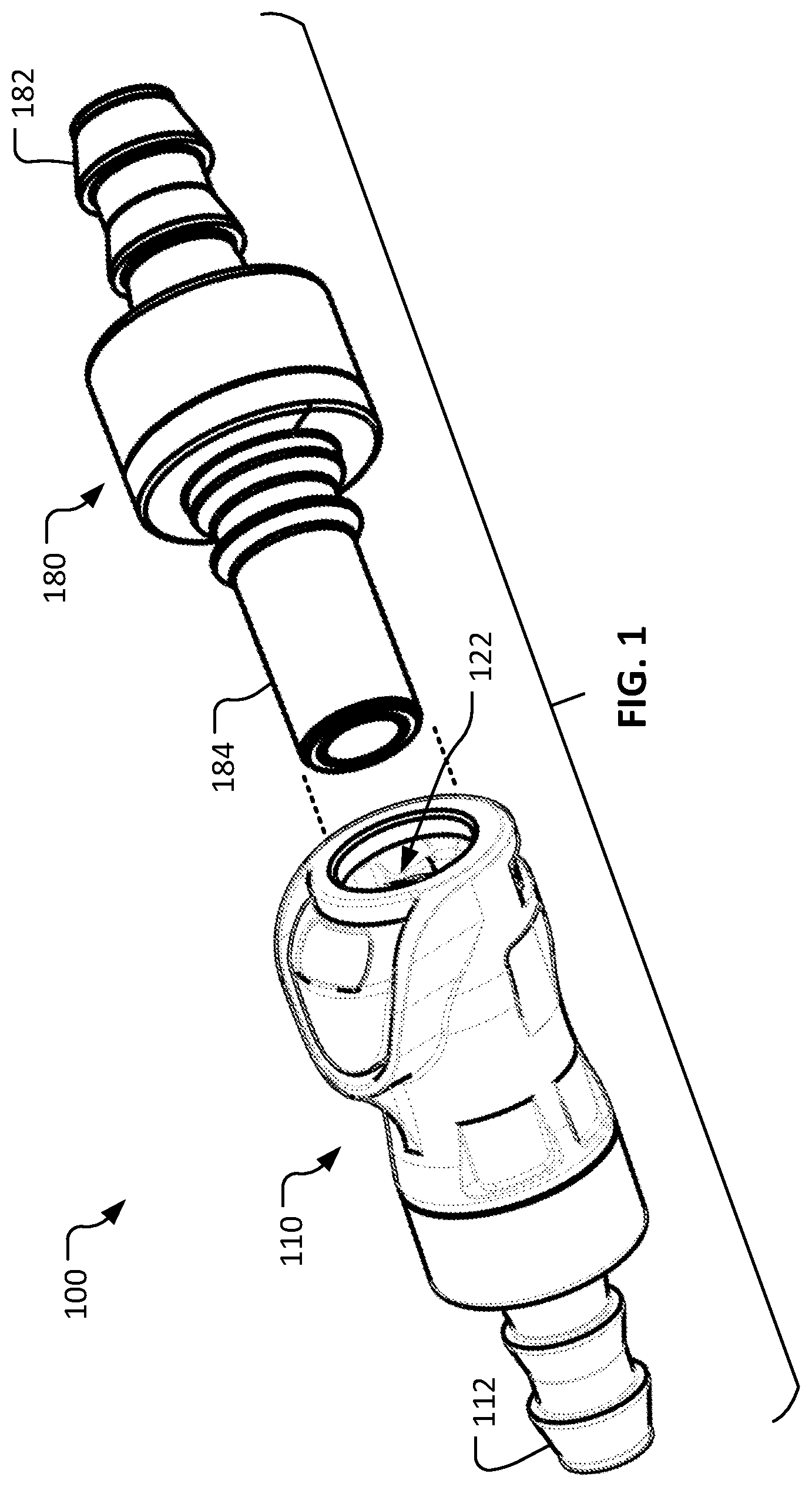 Patent US12366316 — Fluid couplings — Figure 1