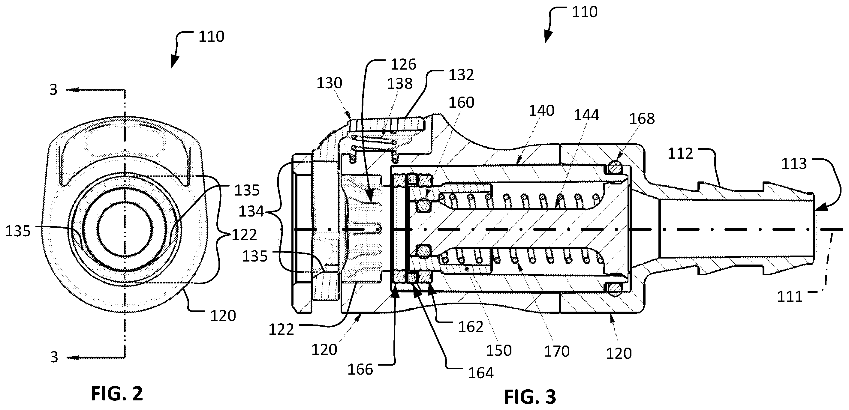 Patent US12366316 Figure 2 – Fluid couplings