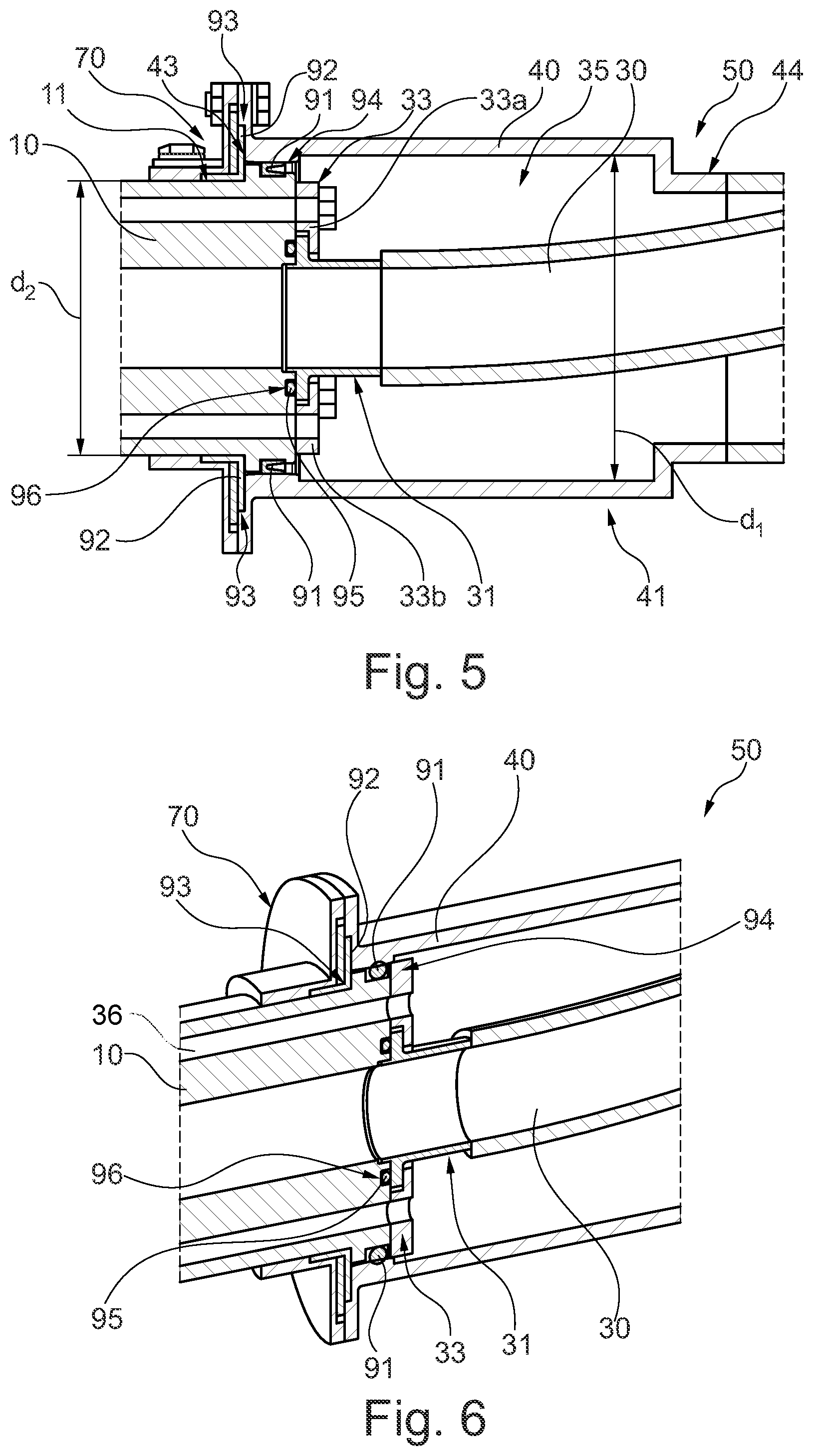 Patent US12366317 Figure 3 – Fluid transport device and method for assembling and disassembling a fluid transport device