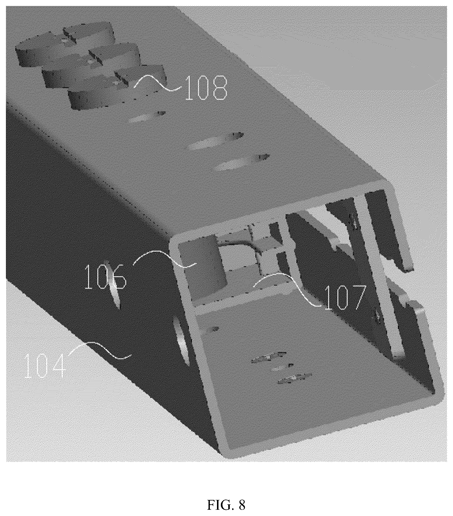 Patent US12366320 Figure 8 – Television (TV) mount structure with adjustable support force