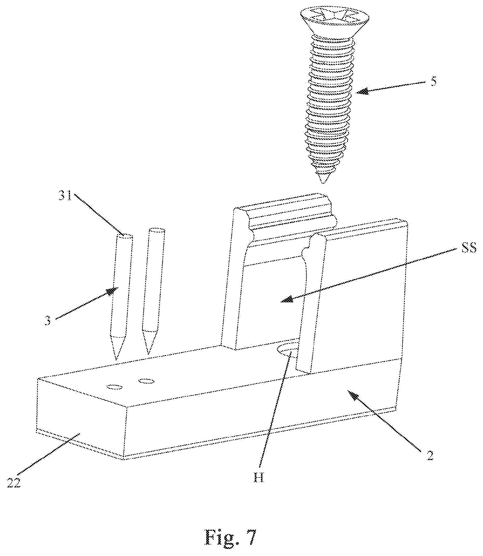Patent US12366322 Figure 7 – Strip mounting system for mounting strip
