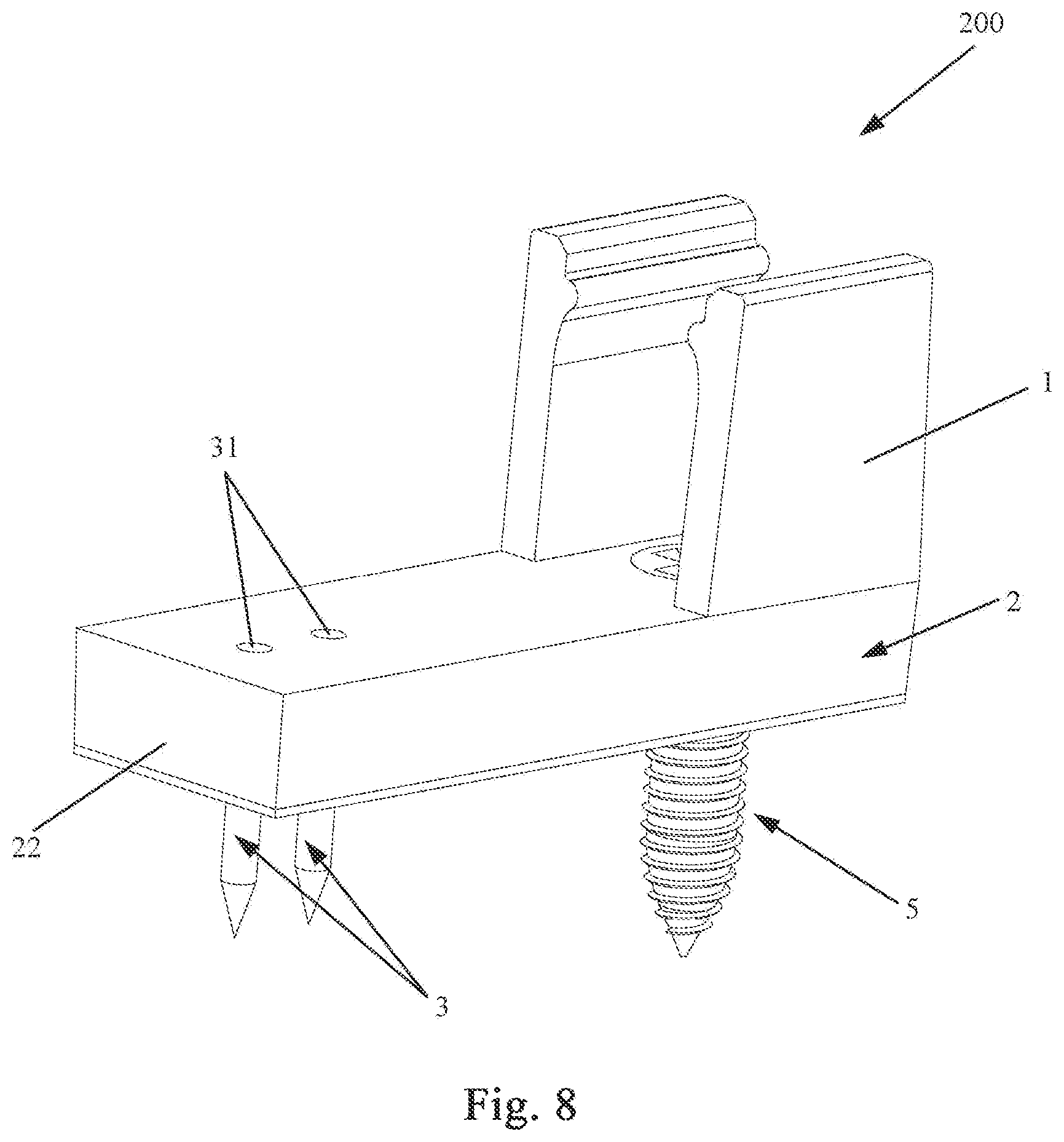 Patent US12366322 Figure 8 – Strip mounting system for mounting strip