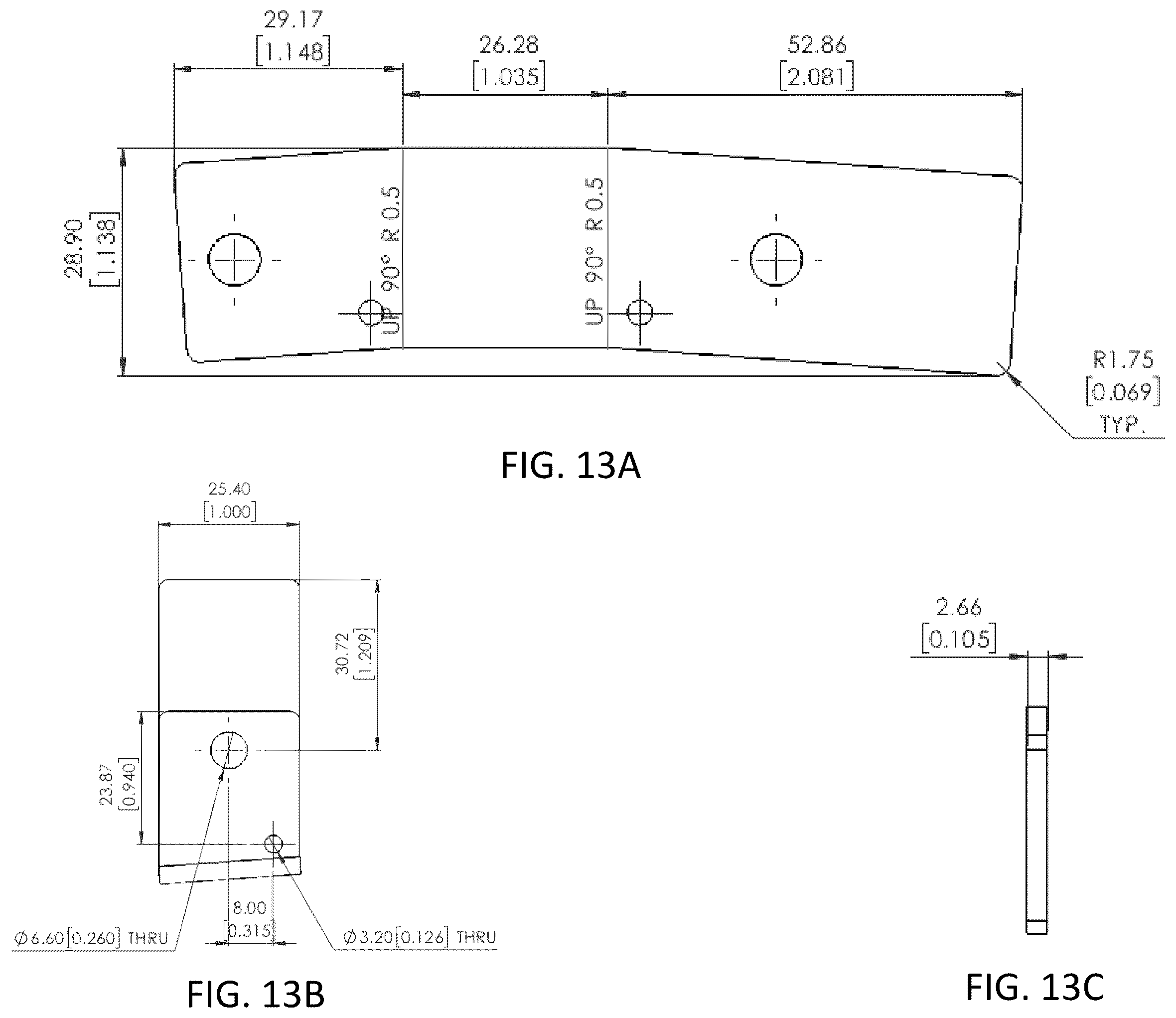 Patent US12366323 Figure 13 – Bracket assembly and method for supporting a portable element on a structure element