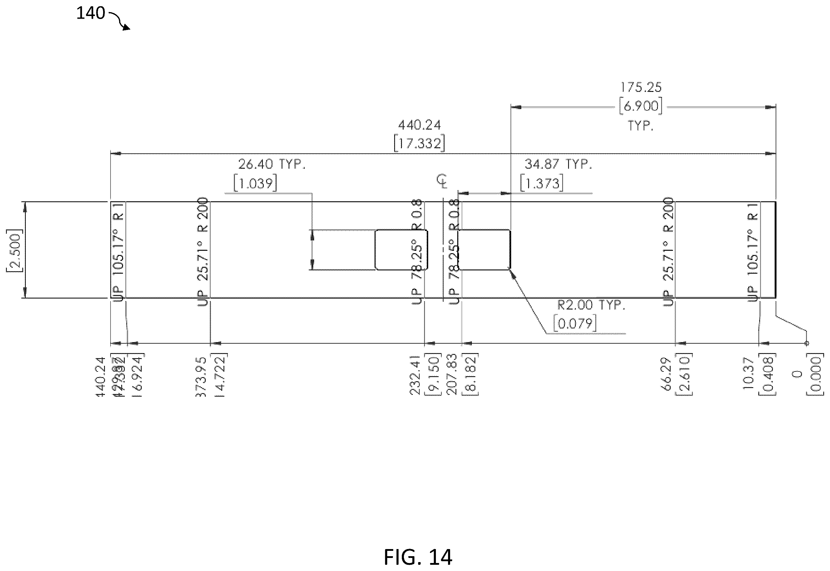 Patent US12366323 Figure 14 – Bracket assembly and method for supporting a portable element on a structure element