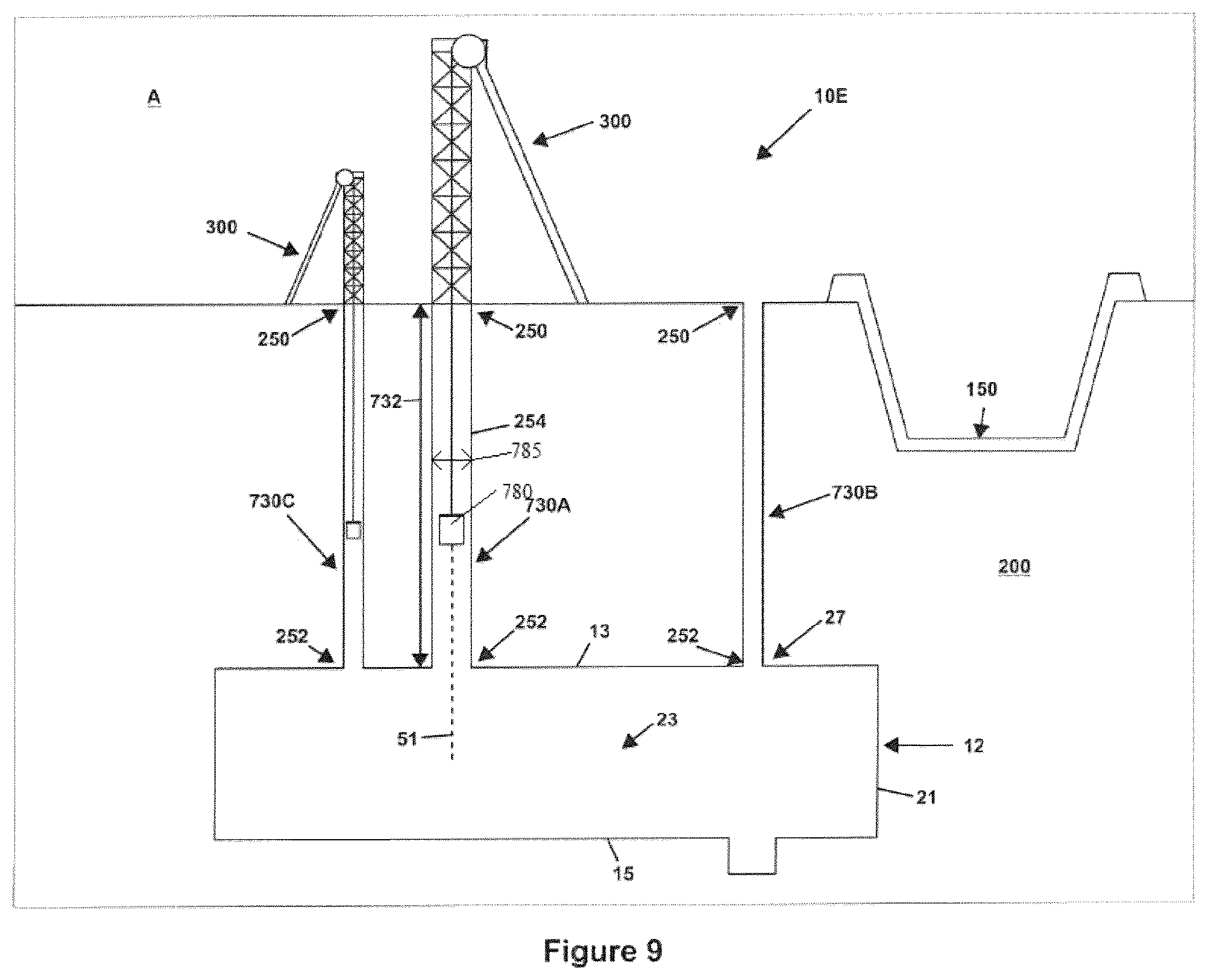 Patent US12366326 Figure 9 – Reuse of construction shafts in compressed air energy storage systems