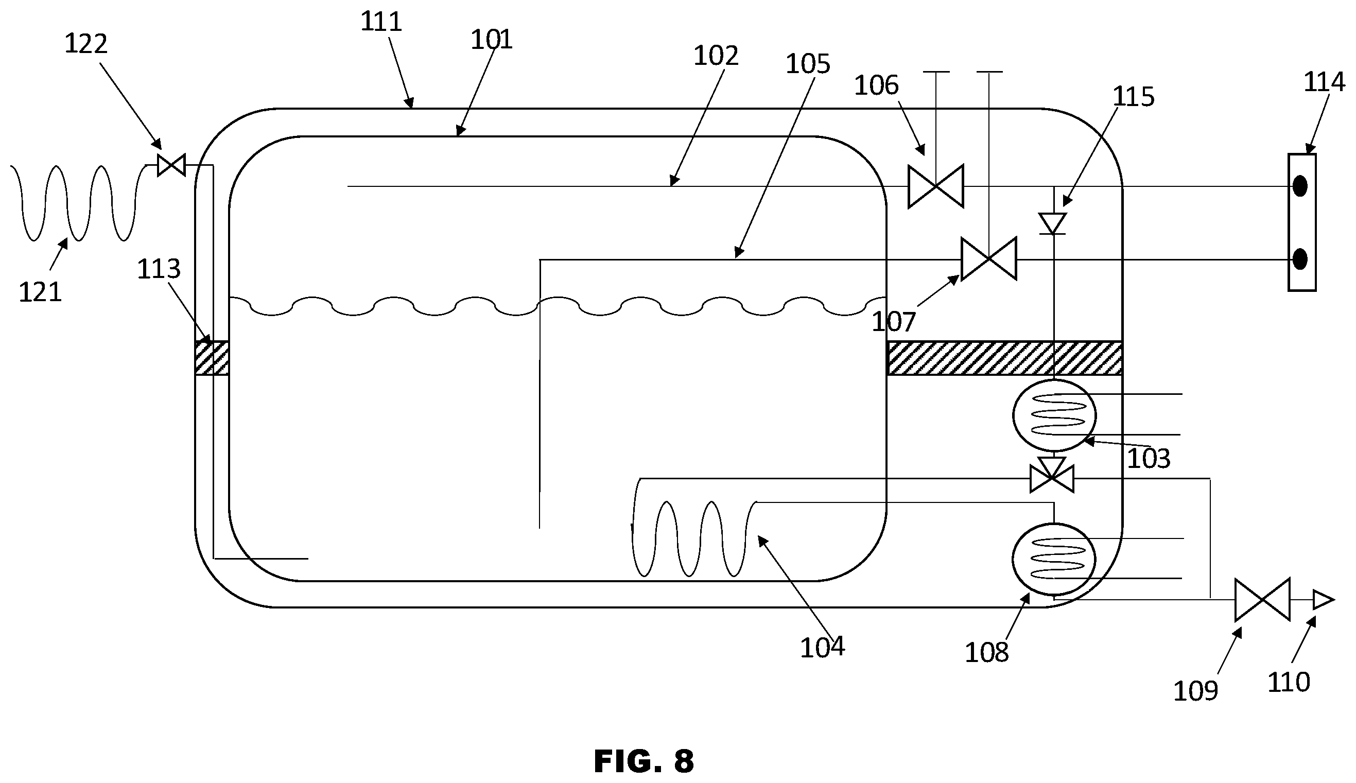 Patent US12366328 Figure 8 – Cryogenic storage system