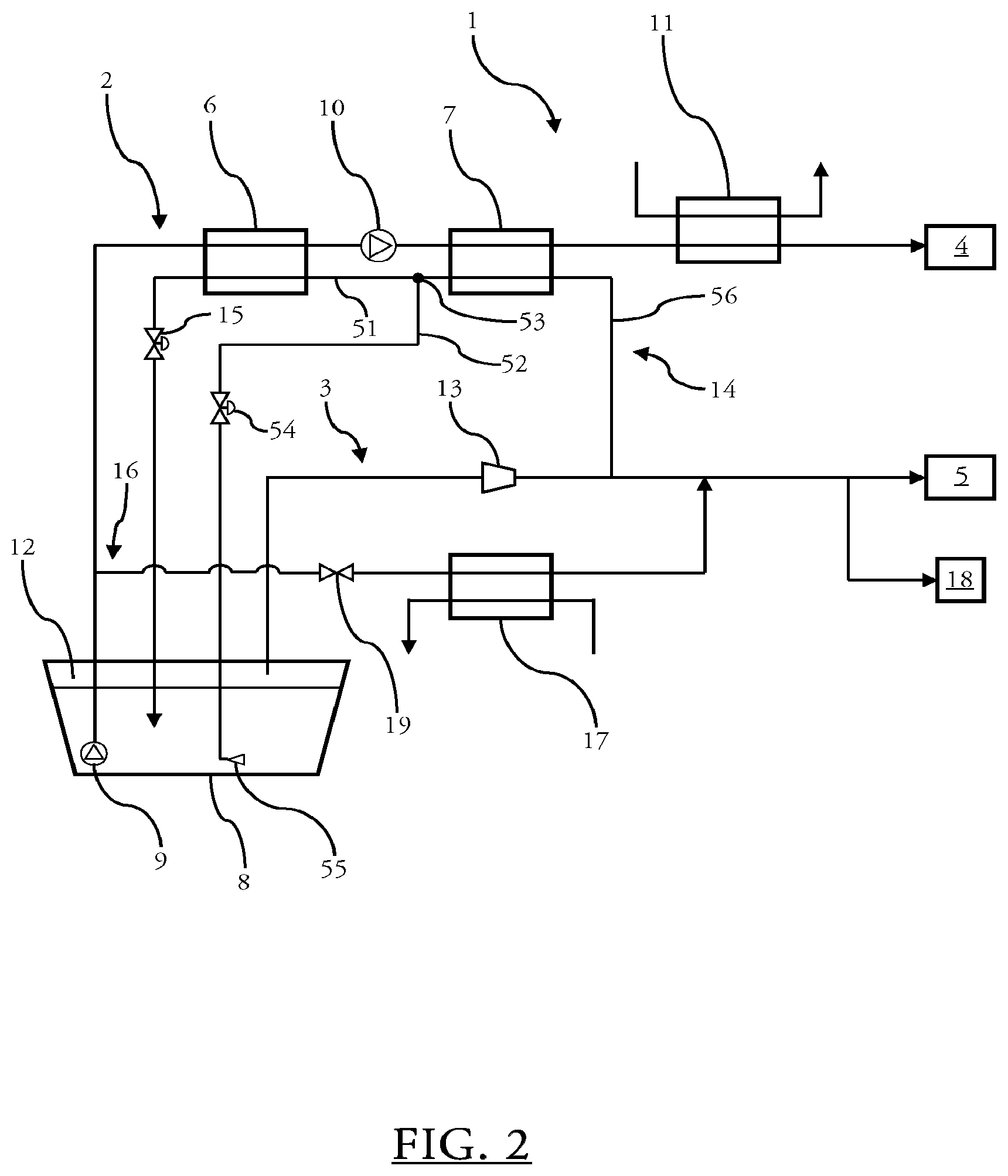 Patent US12366331 Figure 2 – Gas supply system for high- and low-pressure gas consuming appliances