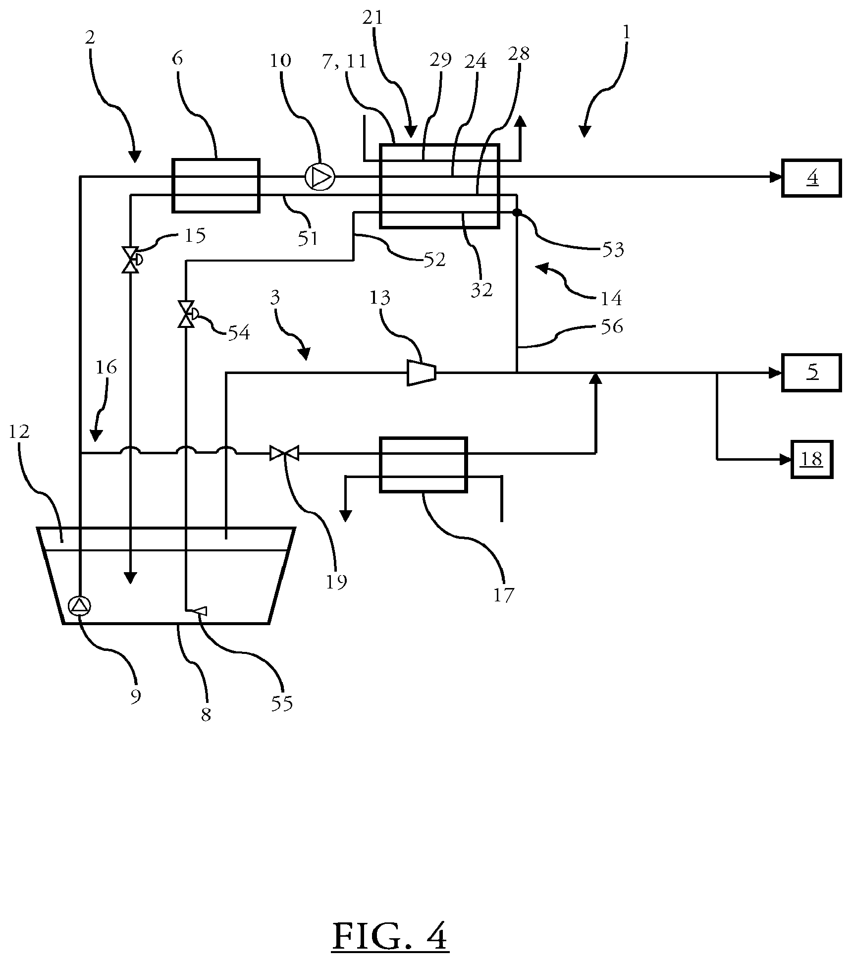 Patent US12366331 Figure 4 – Gas supply system for high- and low-pressure gas consuming appliances