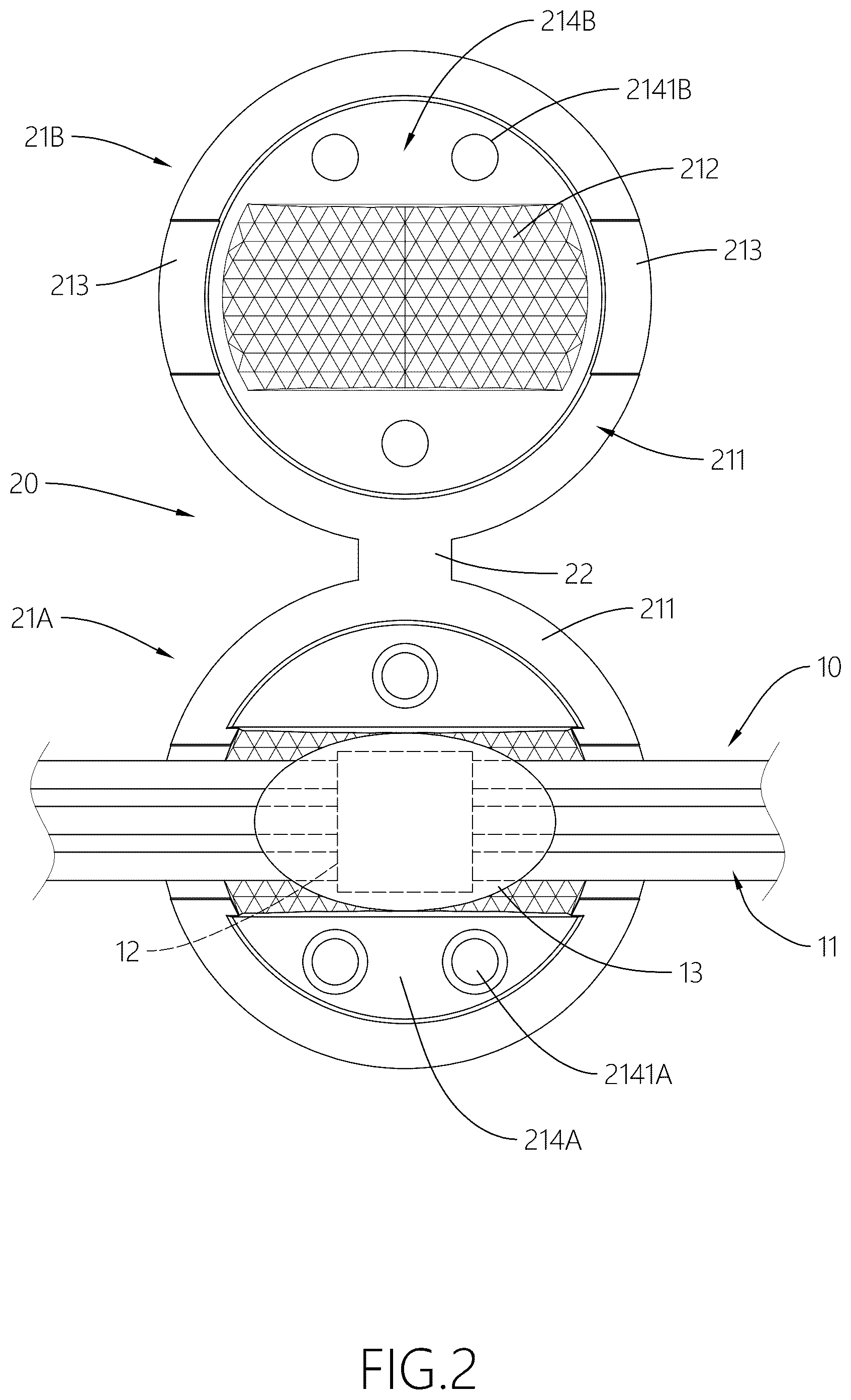 Patent US12366336 Figure 2 – String light assembly