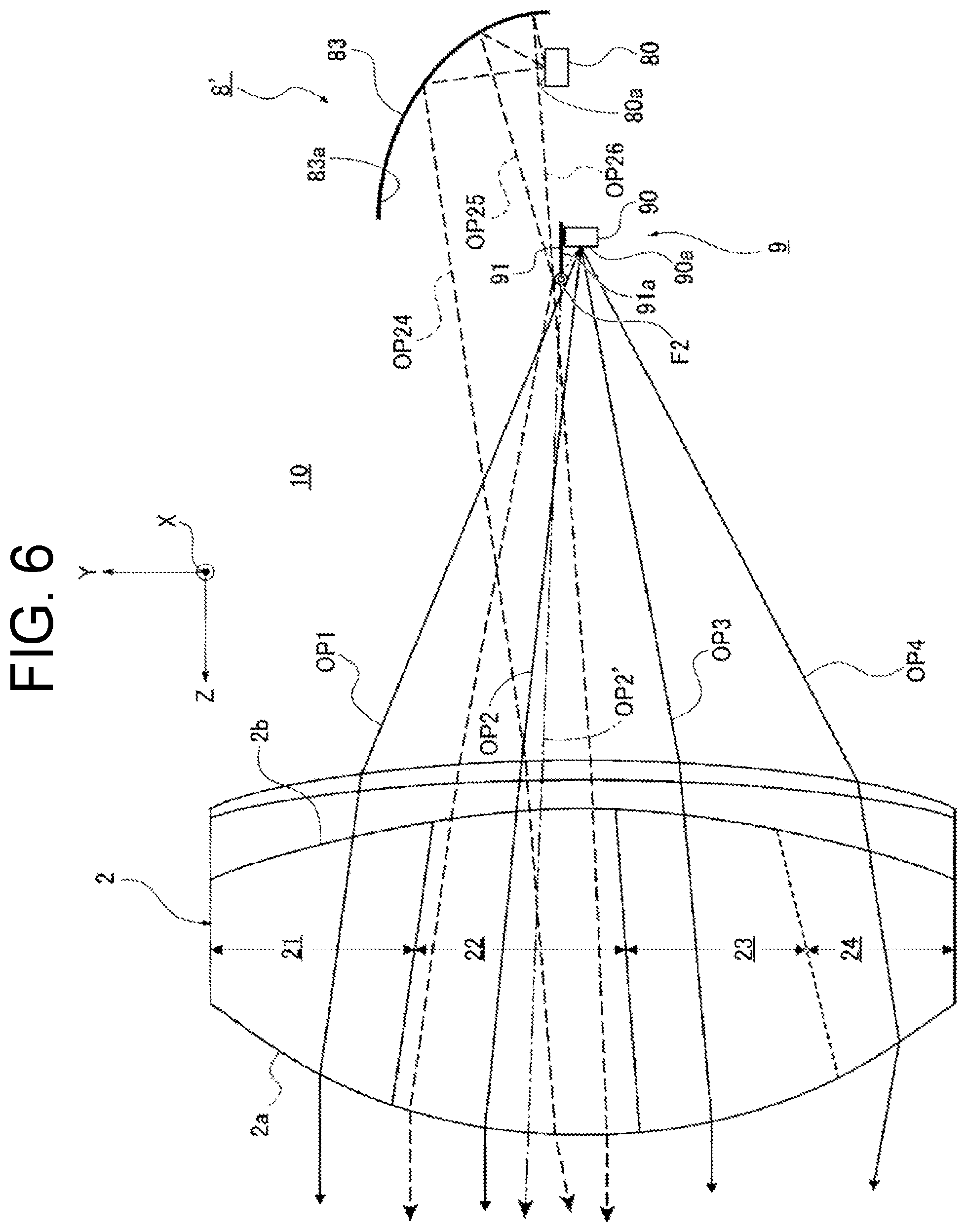Patent US12366338 Figure 6 – Vehicle lamp