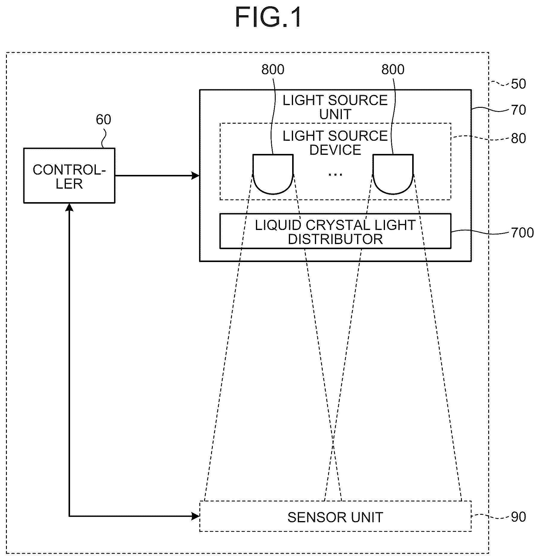 Patent US12366344 Figure 1 – Illumination device