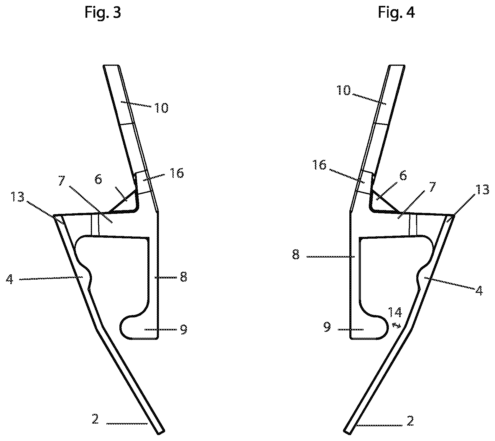 Patent US12366347 Figure 2 – Enclosed gutter clip and expandable bulb-holding clip