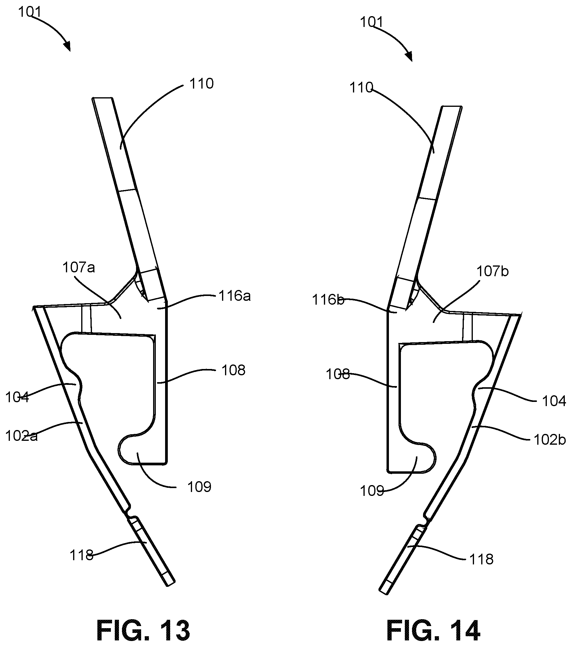 Patent US12366347 Figure 7 – Enclosed gutter clip and expandable bulb-holding clip