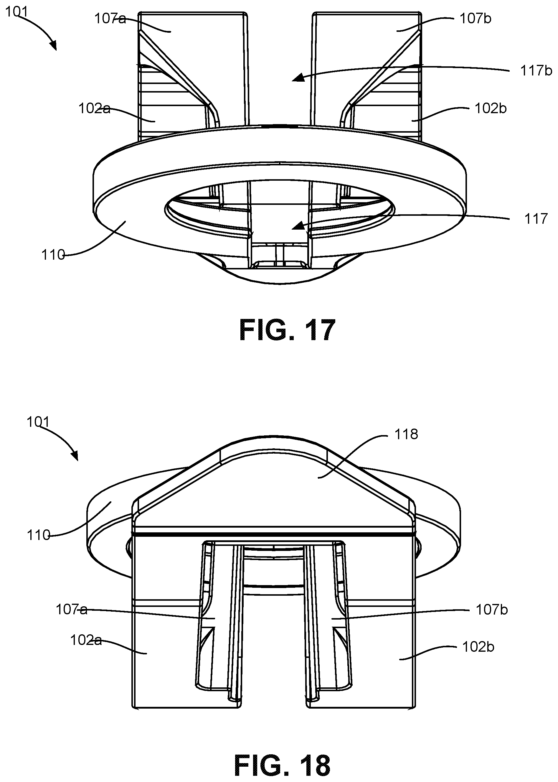 Patent US12366347 Figure 9 – Enclosed gutter clip and expandable bulb-holding clip