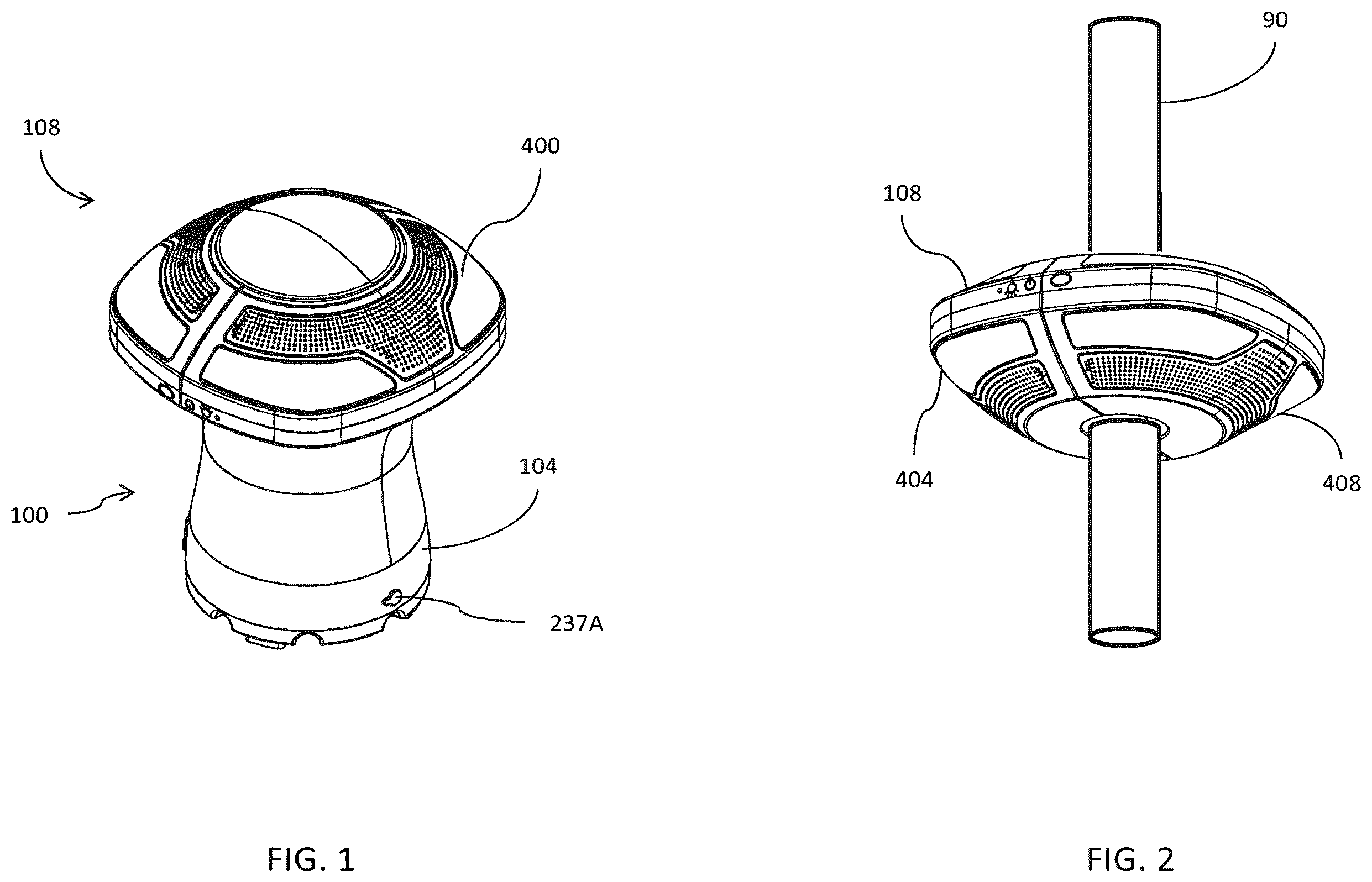 Patent US12366348 Figure 1 – Stand for portable accessory